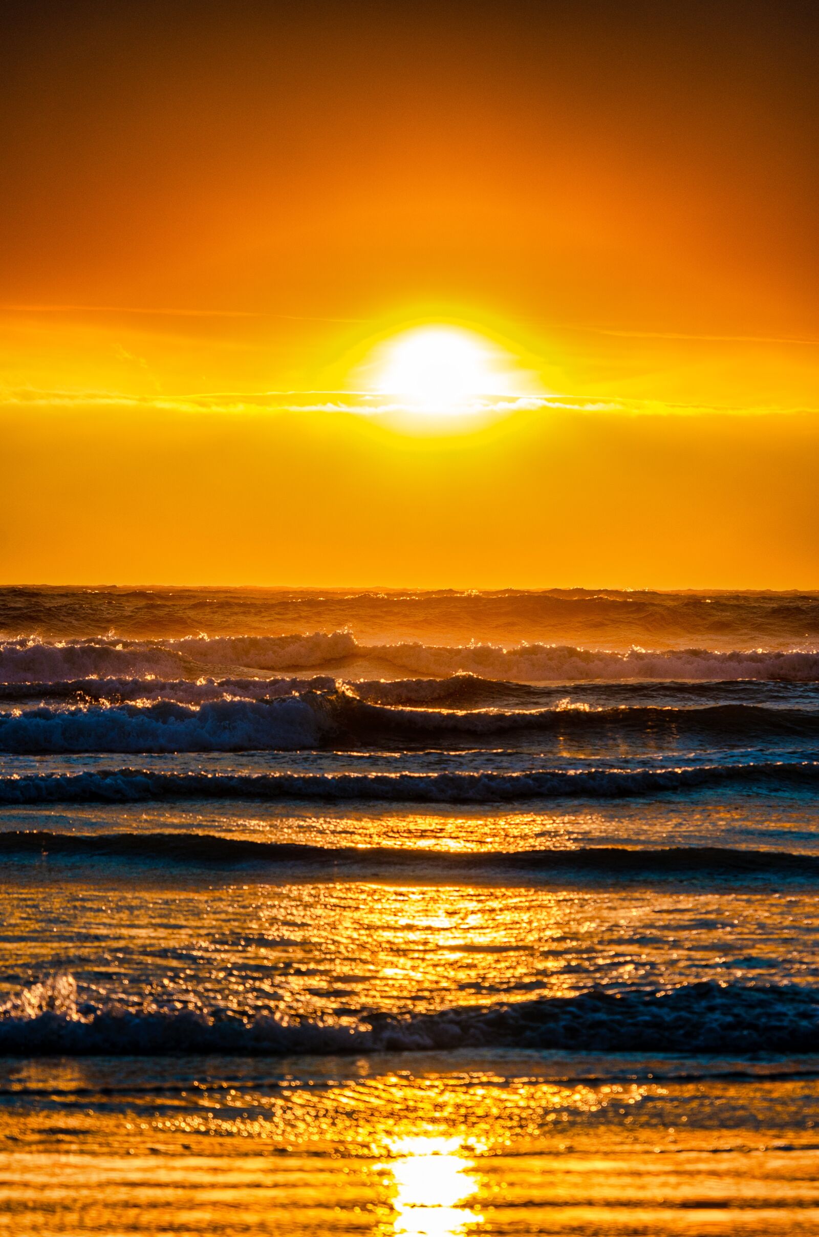 Nikon D7000 sample photo. Sunset, ocean, clouds photography