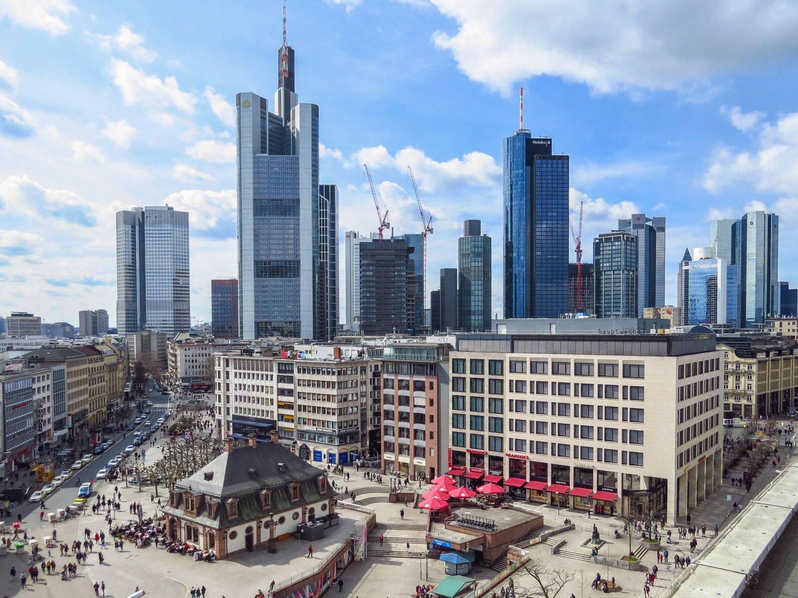 Canon PowerShot SX50 HS sample photo. Frankfurt main, hauptwache, skyscraper photography