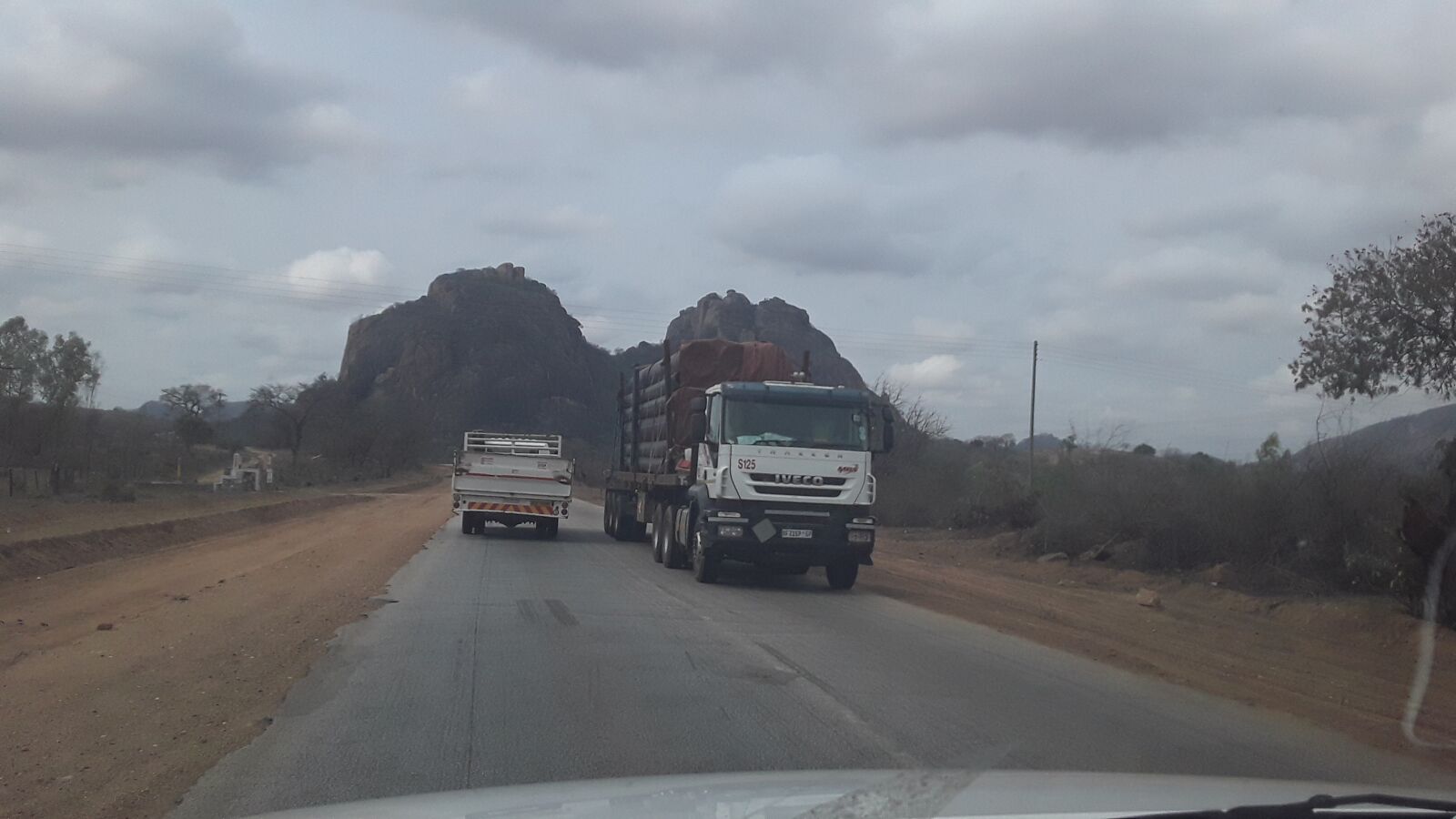 Samsung Galaxy J2 Core sample photo. Road, zimbabwe, trucks photography