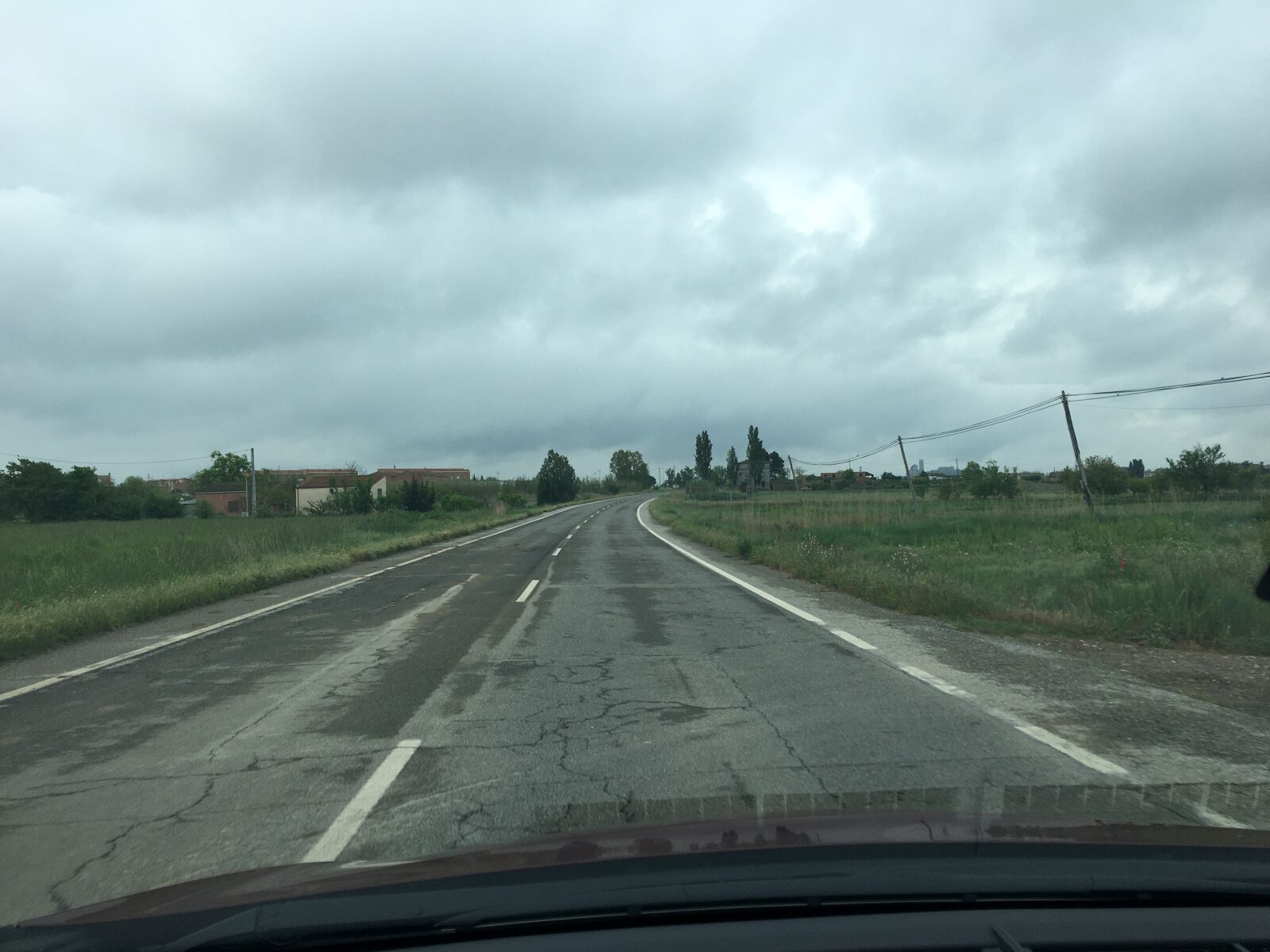 Apple iPhone 6s sample photo. Road, cloudy, asphalt photography