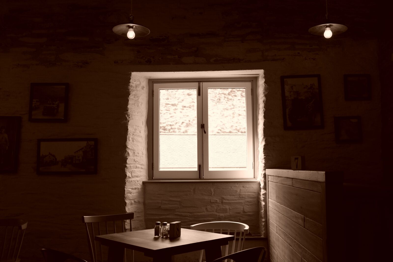 Fujifilm X100T sample photo. Café, blue sky, vision photography