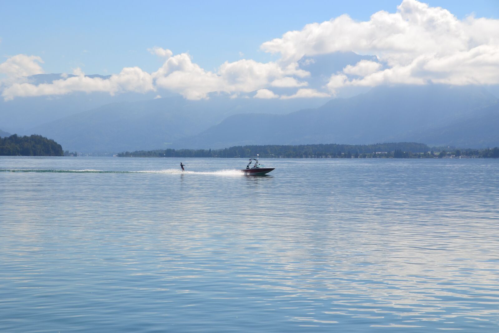 Nikon D3100 sample photo. Lake, mountains, clouds photography