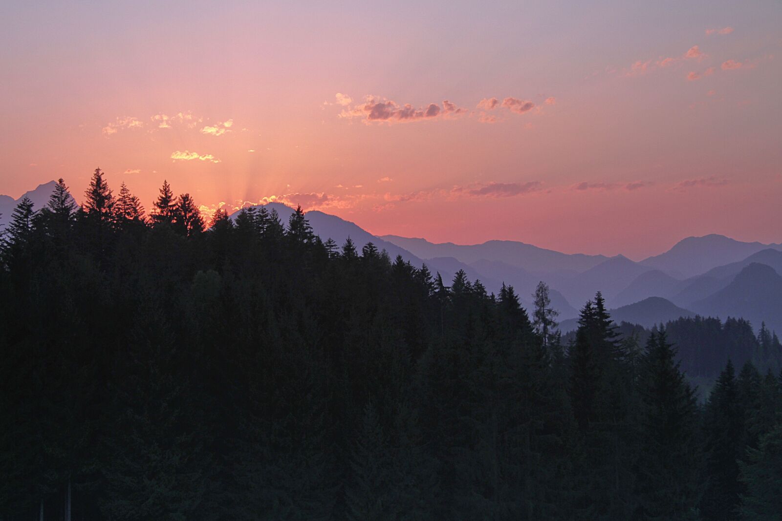 Canon EOS 7D sample photo. Sunset, alpine, afterglow photography