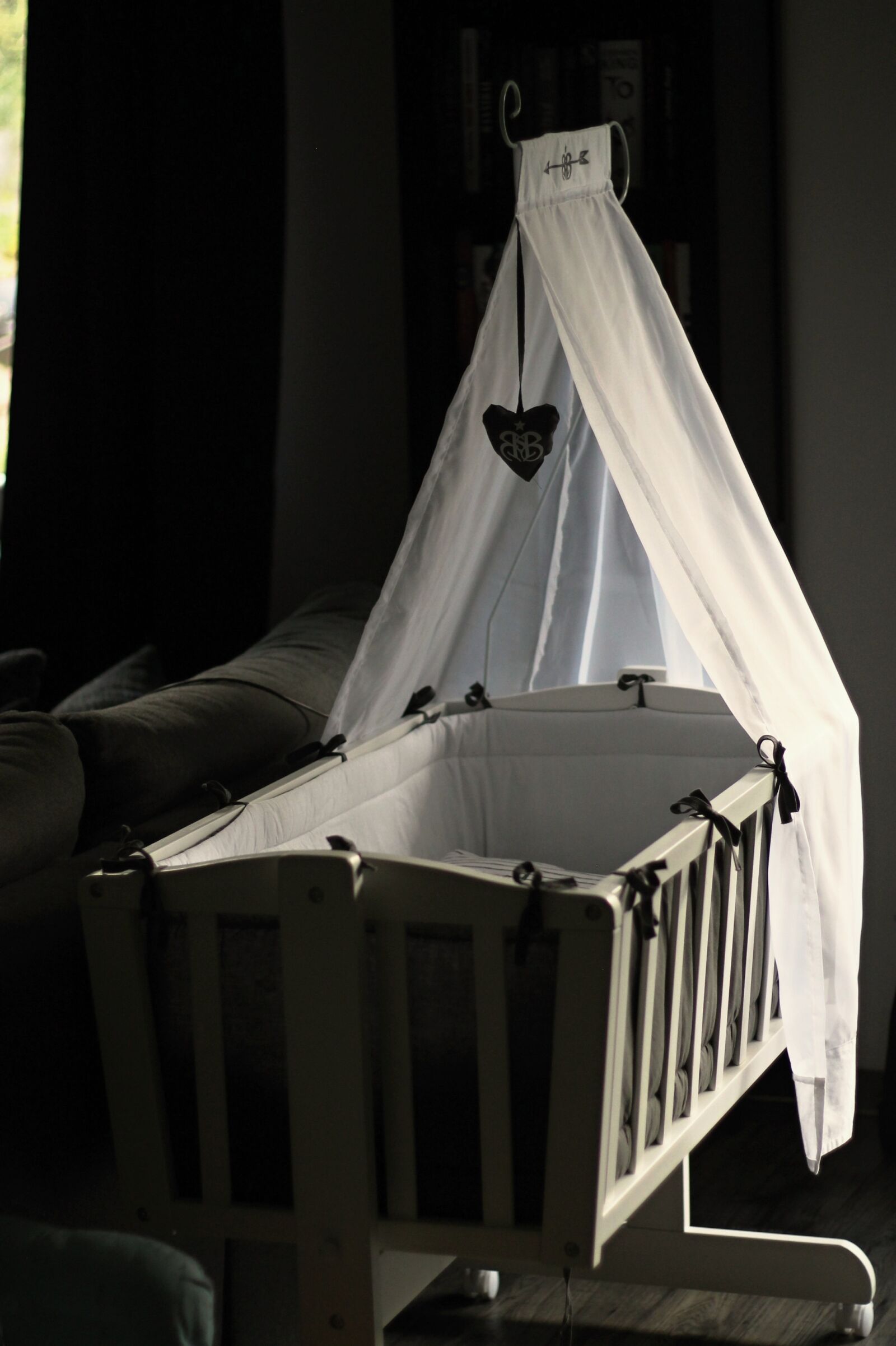 Canon EF 50mm F1.8 II sample photo. Child, cot, cradle photography