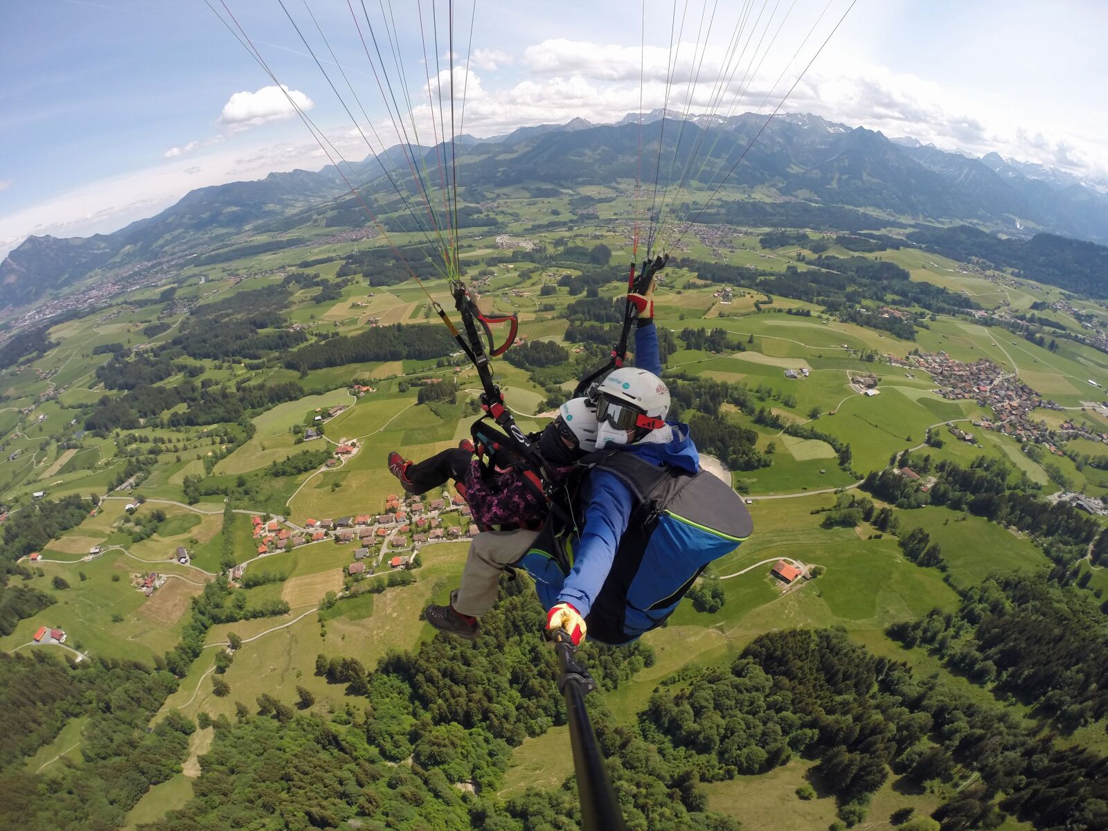 GoPro HERO3+ Black Edition sample photo. Mountains, paragliding, adrenaline photography