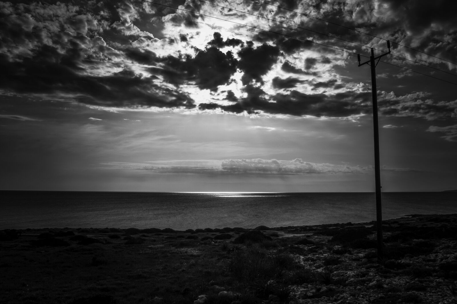 Nikon D3300 sample photo. Pole, telephone, scenery photography