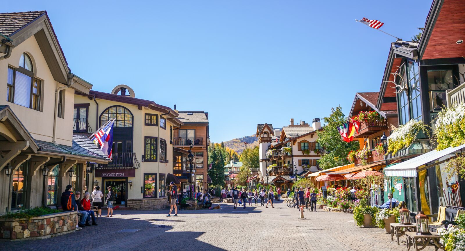 Sony a7R II + Sony FE 24-240mm F3.5-6.3 OSS sample photo. Vail, colorado, town photography