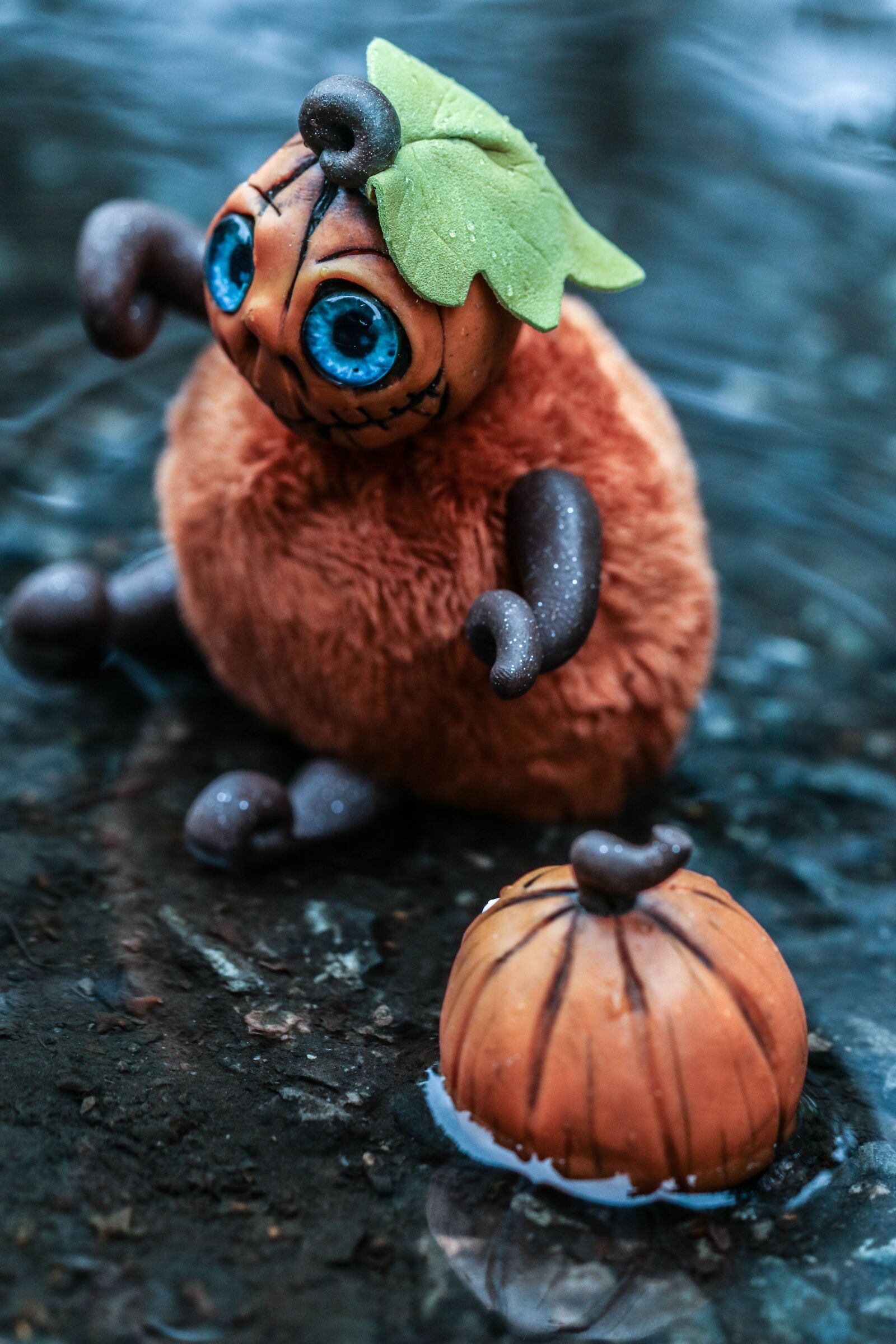 Canon EOS 7D Mark II sample photo. Toy, figure, pumpkin photography