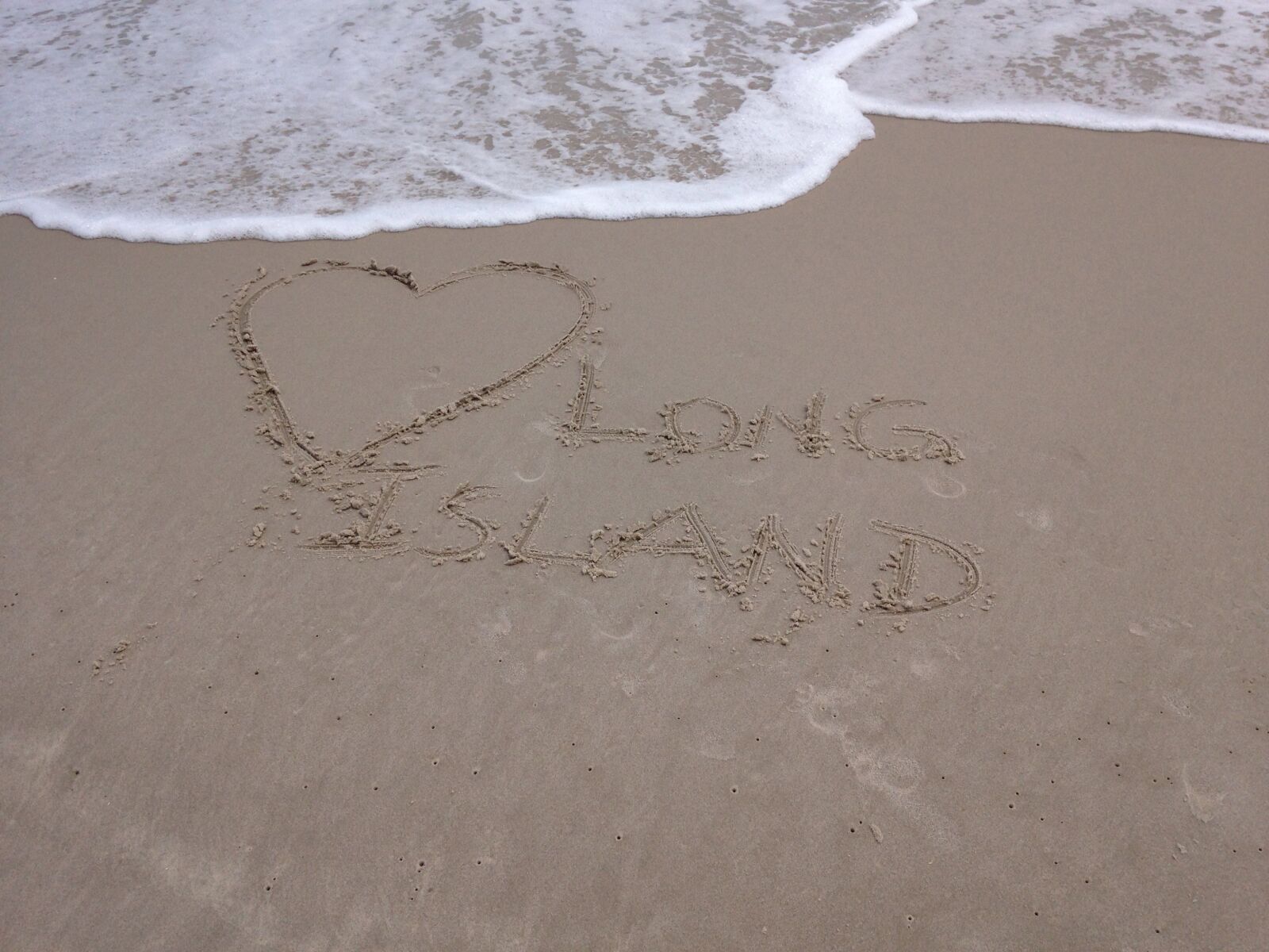 Apple iPhone 5c sample photo. Sand, writing in sand photography