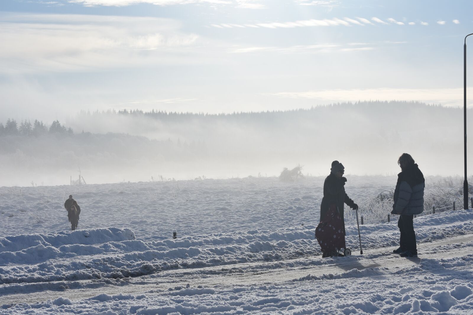 Nikon D3400 sample photo. Scotland, loch, snow photography