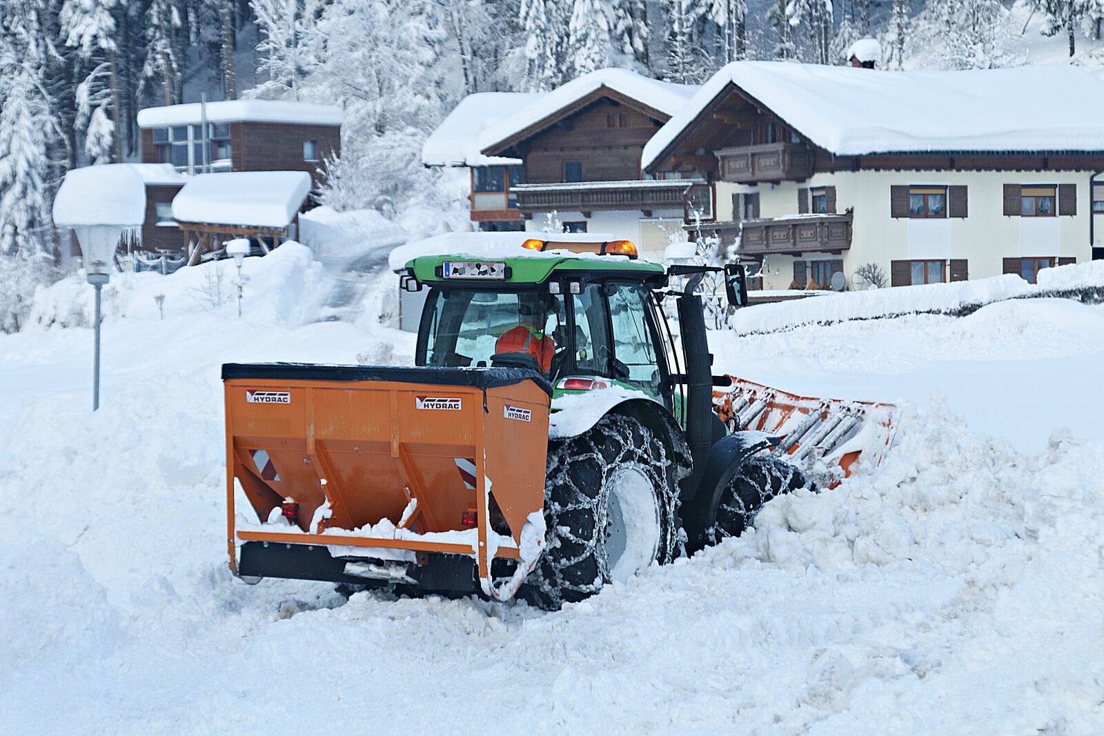 Canon EOS 70D + Canon EF 24-105mm F4L IS USM sample photo. Plough, snow plough, winter photography