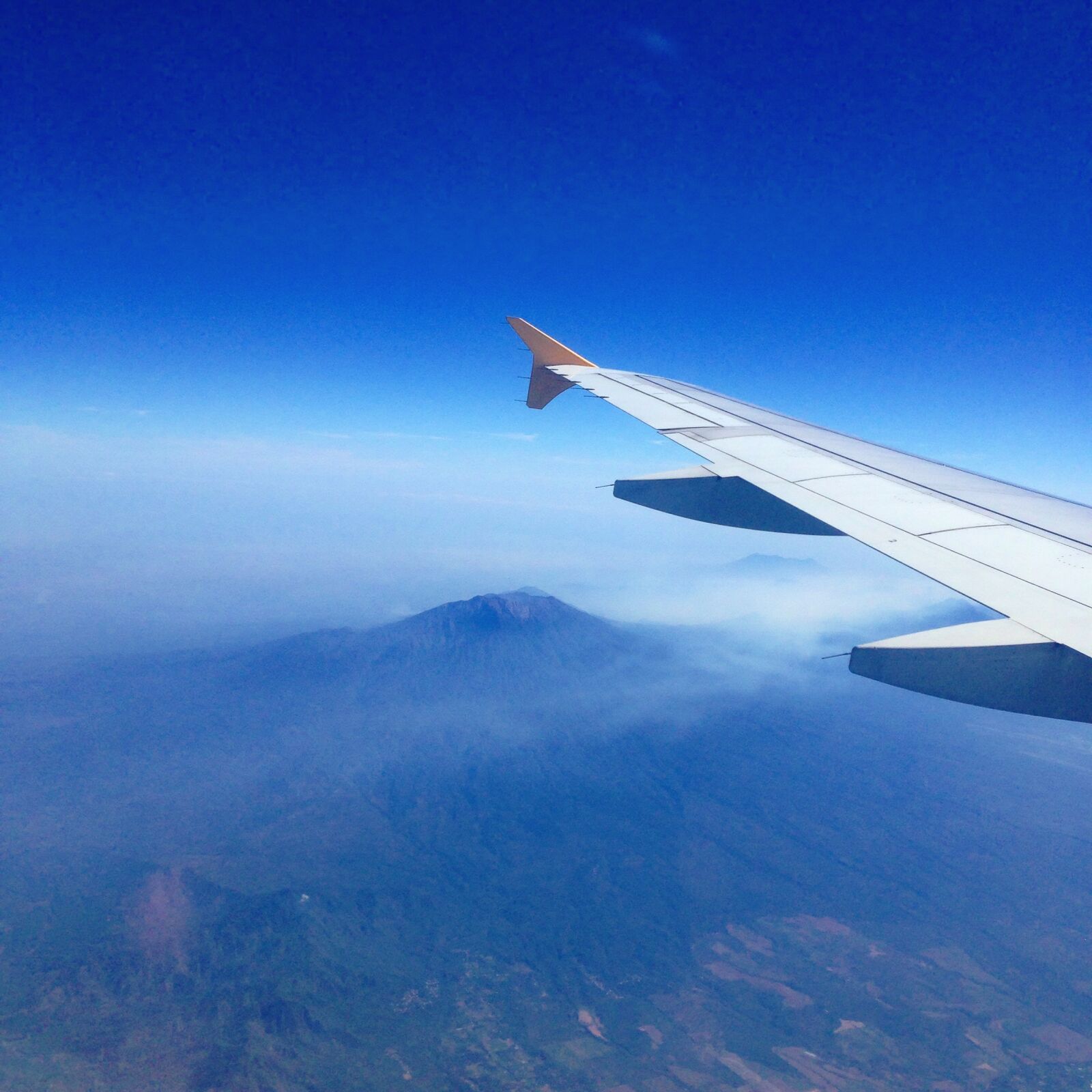 Apple iPhone 5 sample photo. Mountains, blue, sky, plane photography