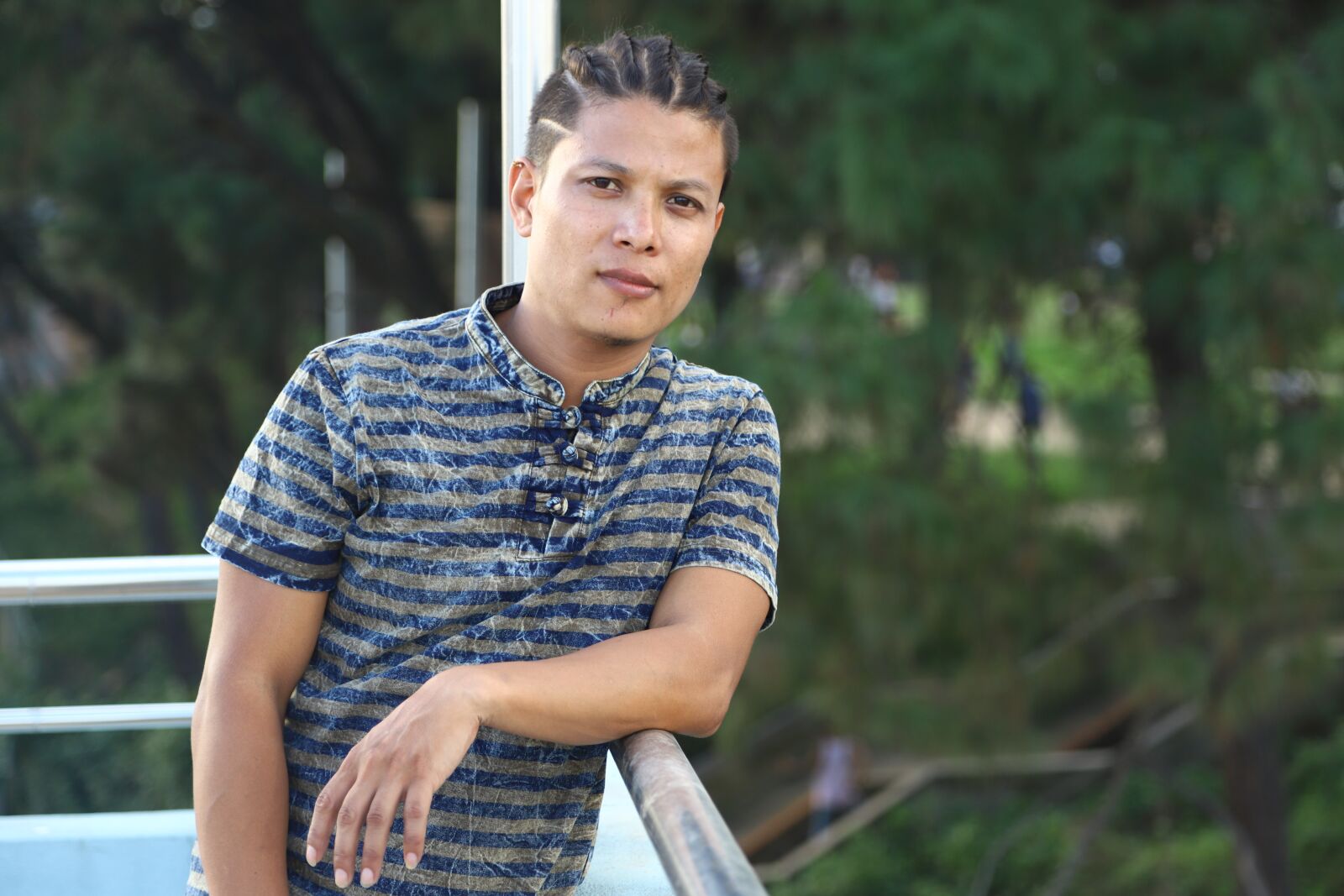 Canon EOS 6D Mark II sample photo. Amogh, green, posture photography