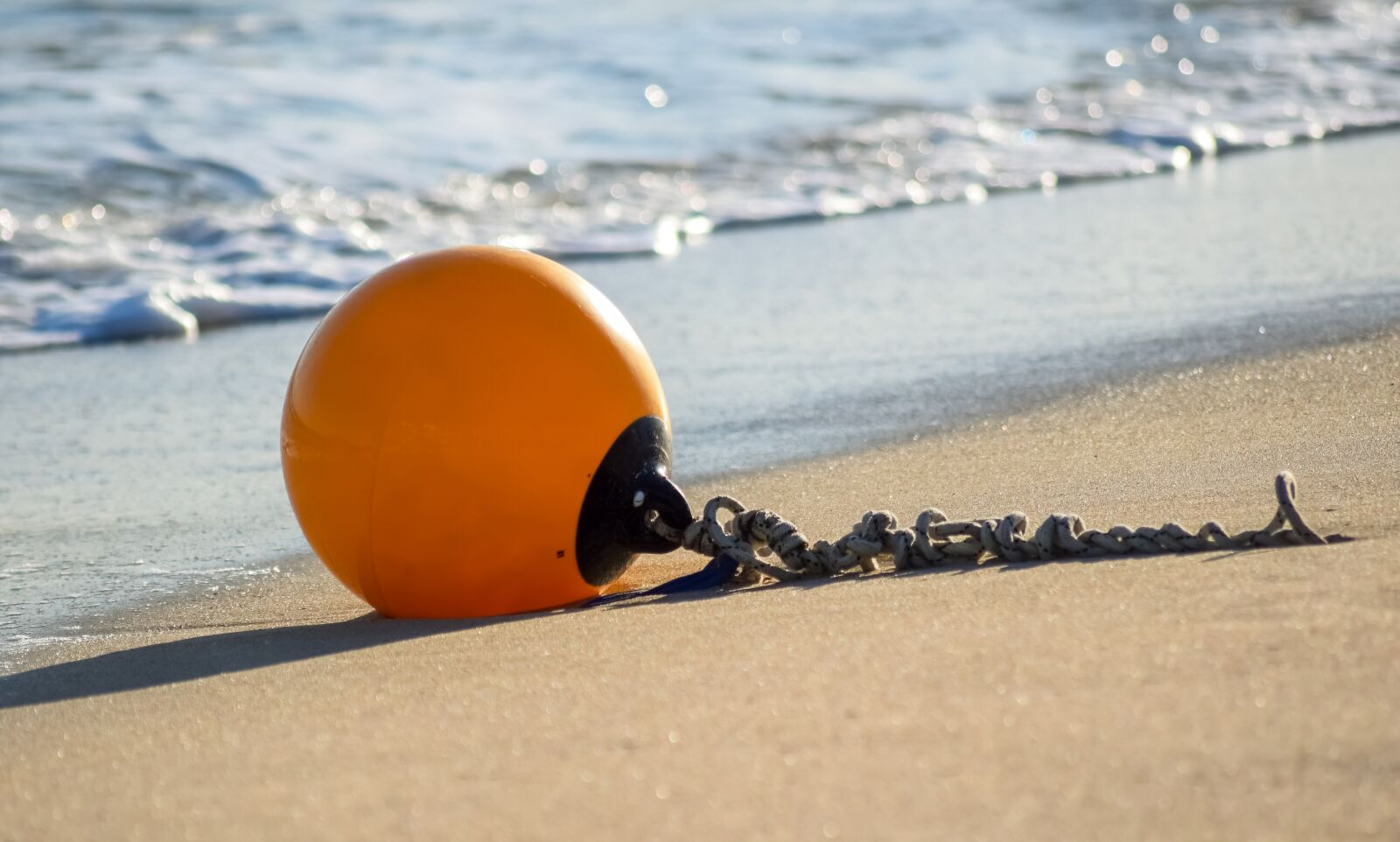 Nikon D3300 sample photo. Buoy, yellow, beach photography