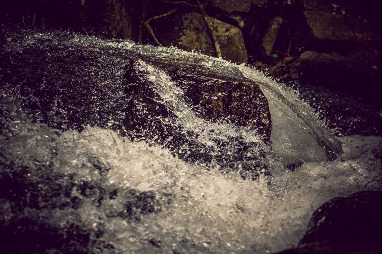 Nikon D5200 sample photo. Waterfall, stones, mountains photography