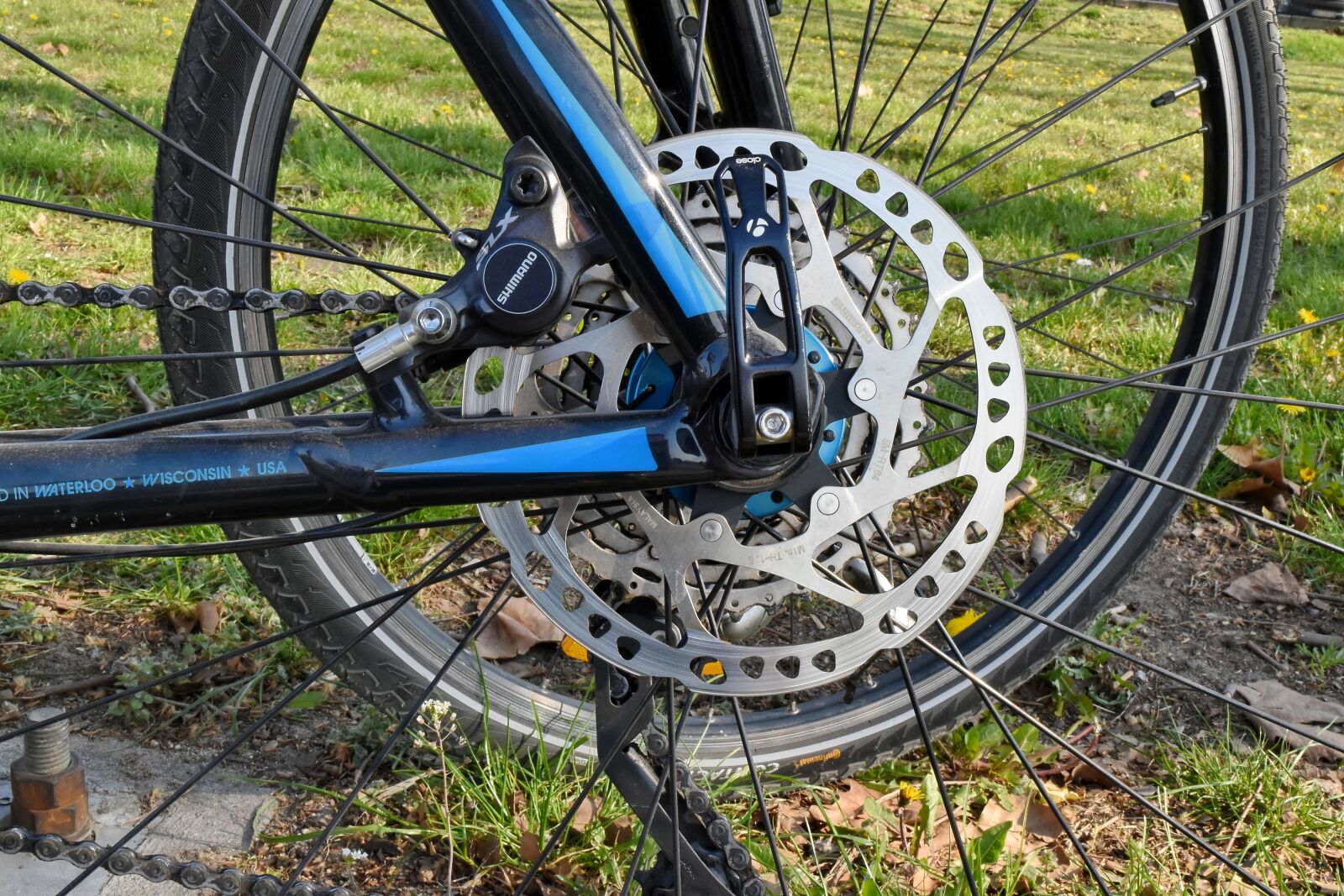 Nikon D5500 sample photo. Chain, gearshift, mountain bike photography