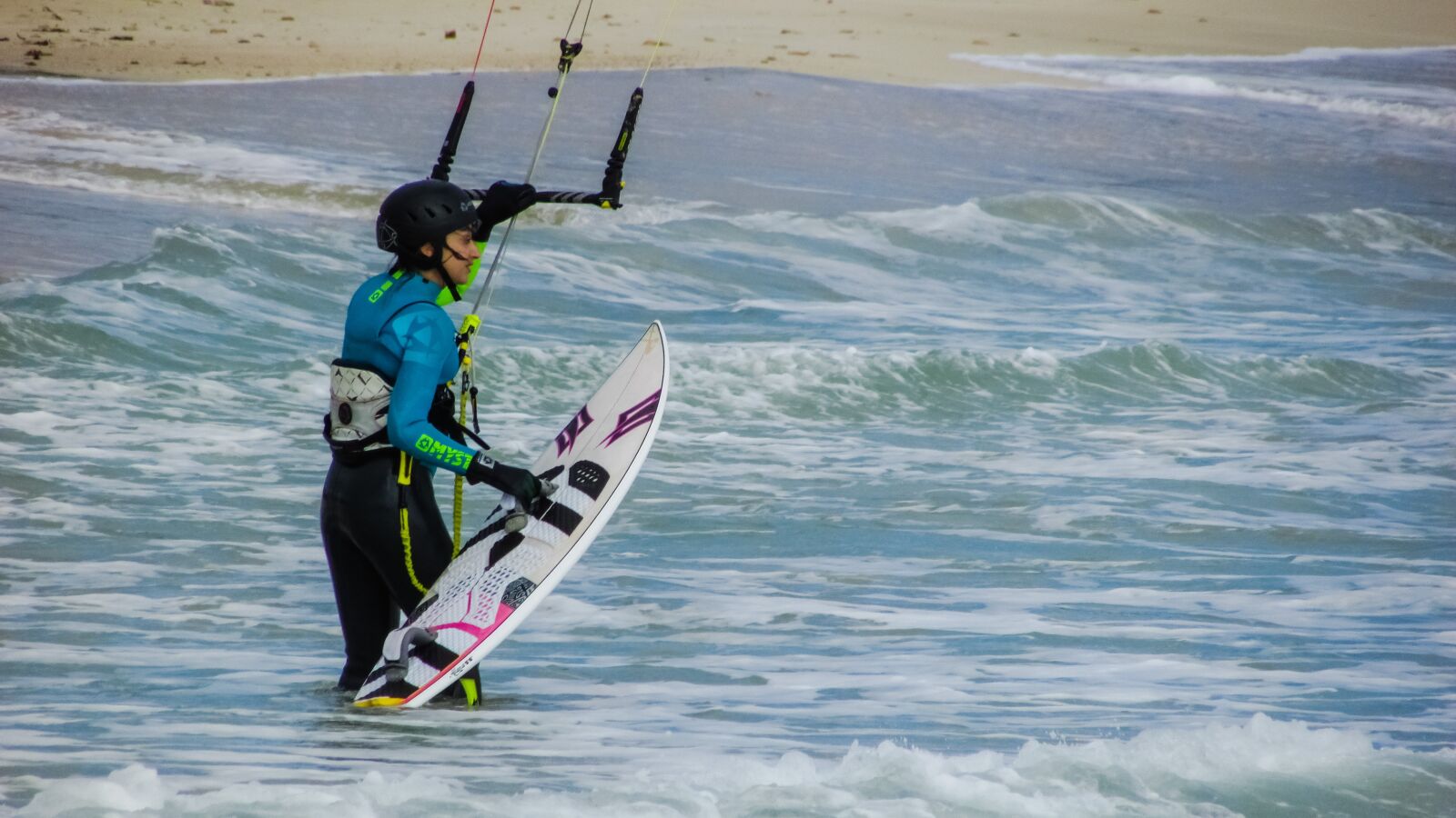 Canon PowerShot SX400 IS sample photo. Kite surfer, kite surfing photography