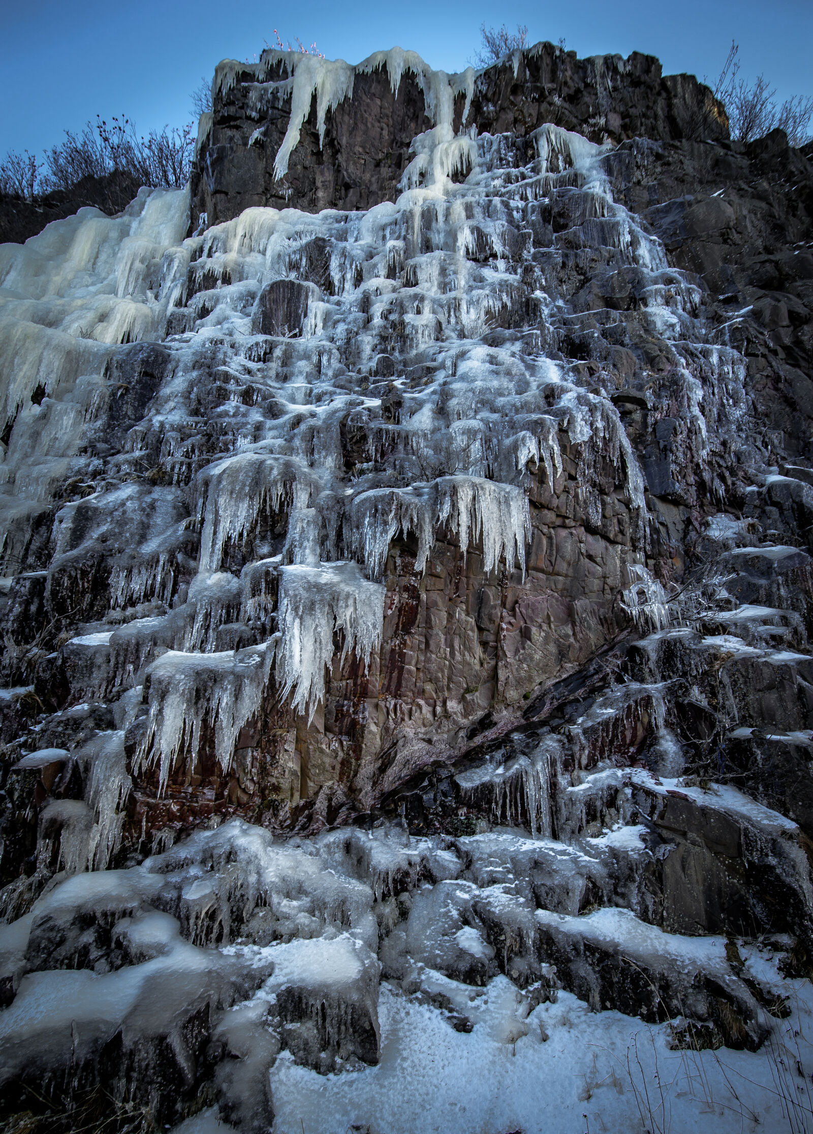 Nikon D610 sample photo. Ice, wall photography