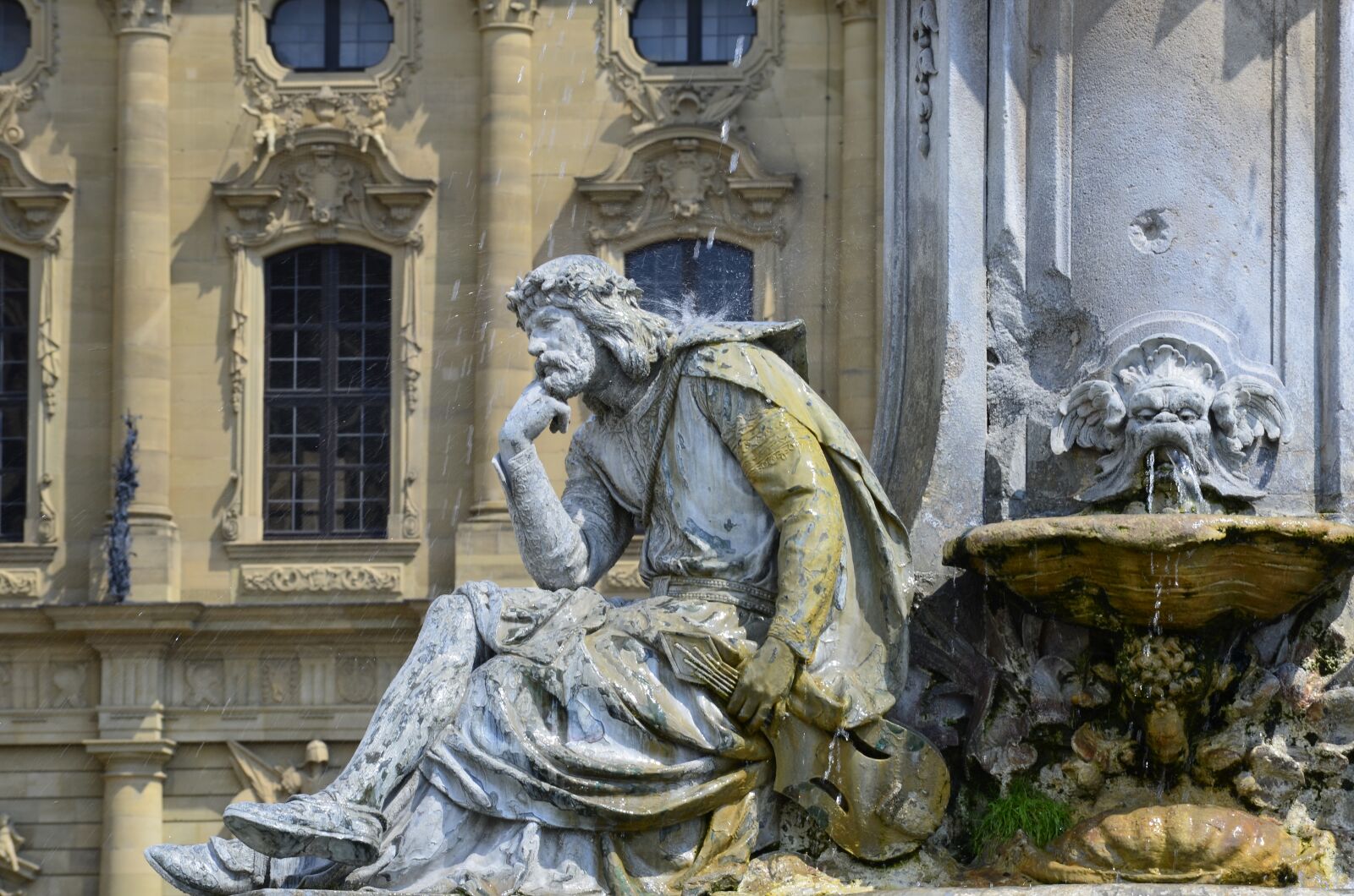 Nikon D5100 sample photo. Franconia fountain, w rzburg photography