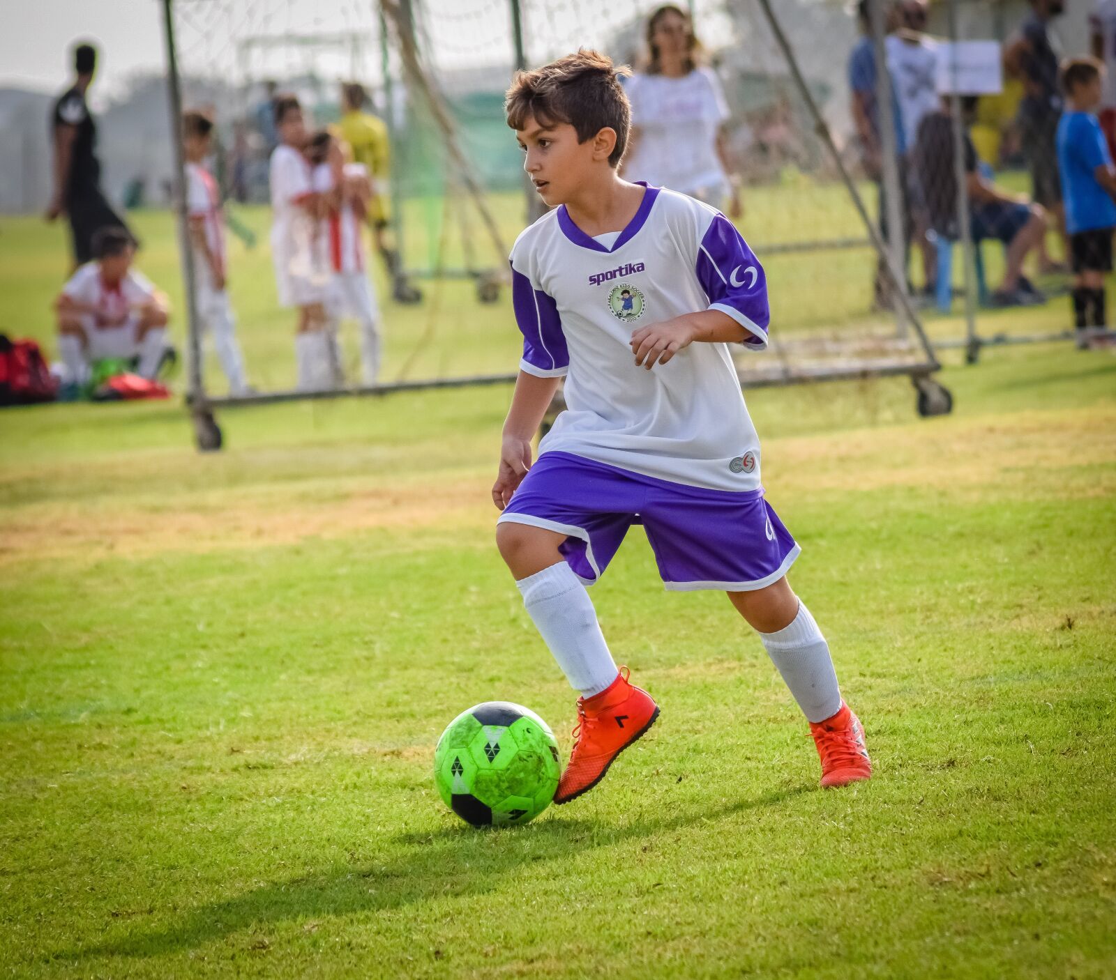 Nikon D3300 sample photo. Footballer, boy, football photography