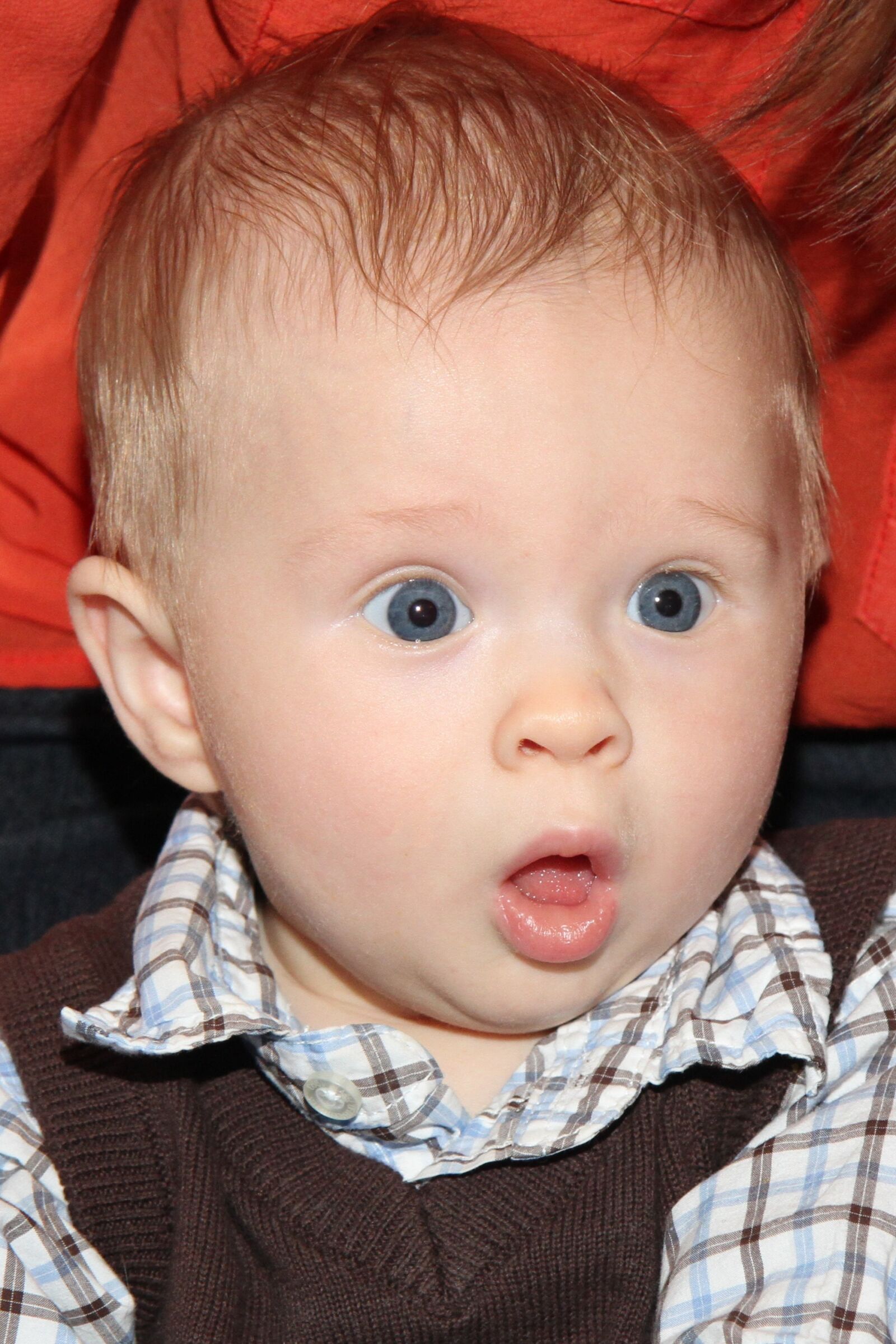 Canon EOS 7D sample photo. Baby boy, surprise, expression photography