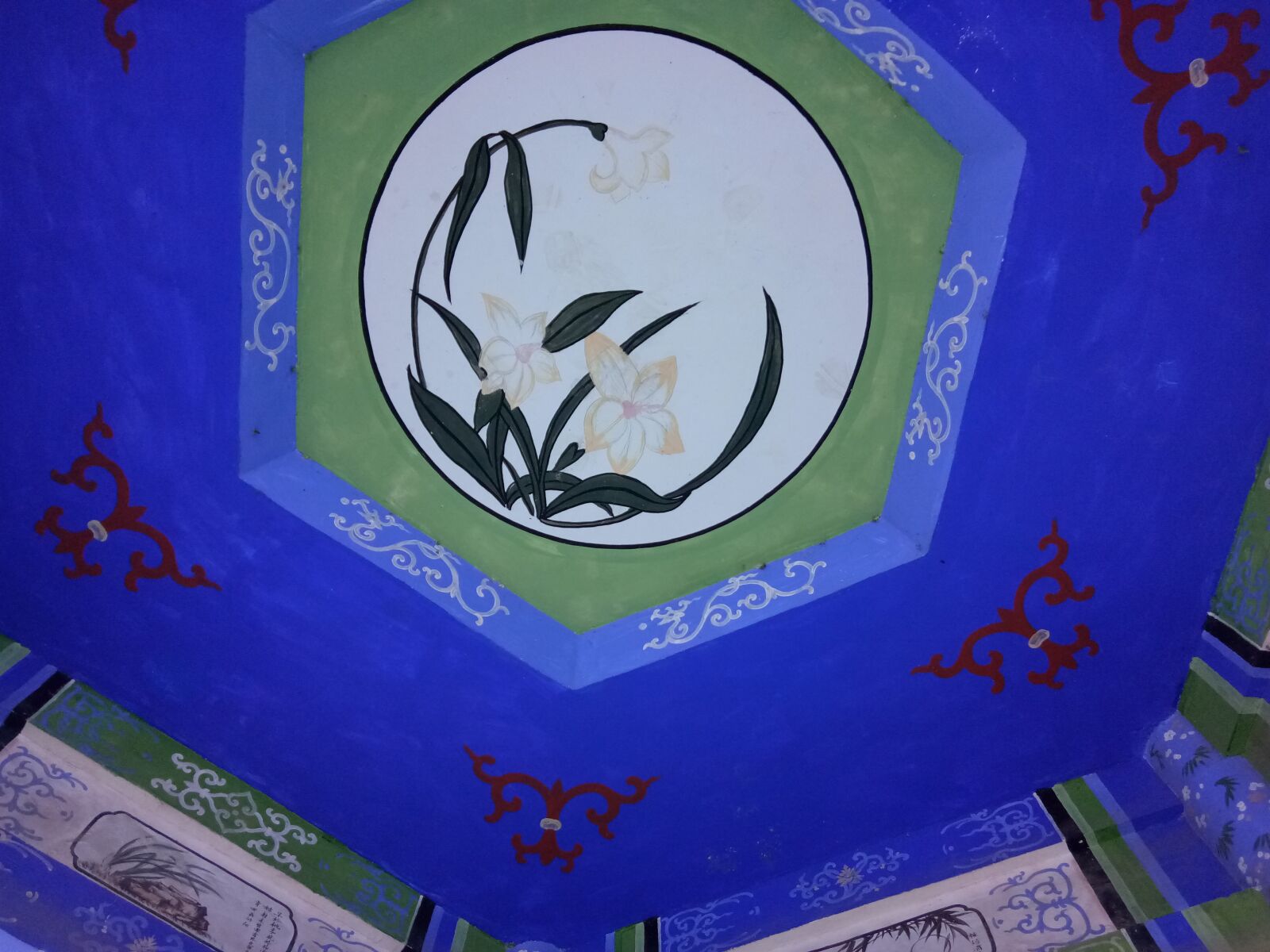 vivo PD1612 sample photo. Pavilion, mural, decoration photography