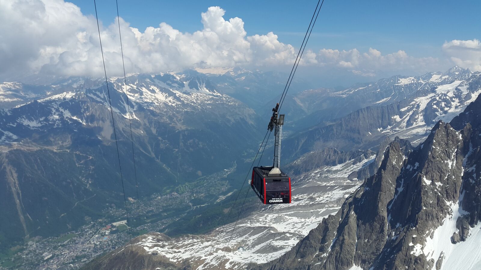 Samsung Galaxy Alpha sample photo. Chamonix, cable car, aiguille photography