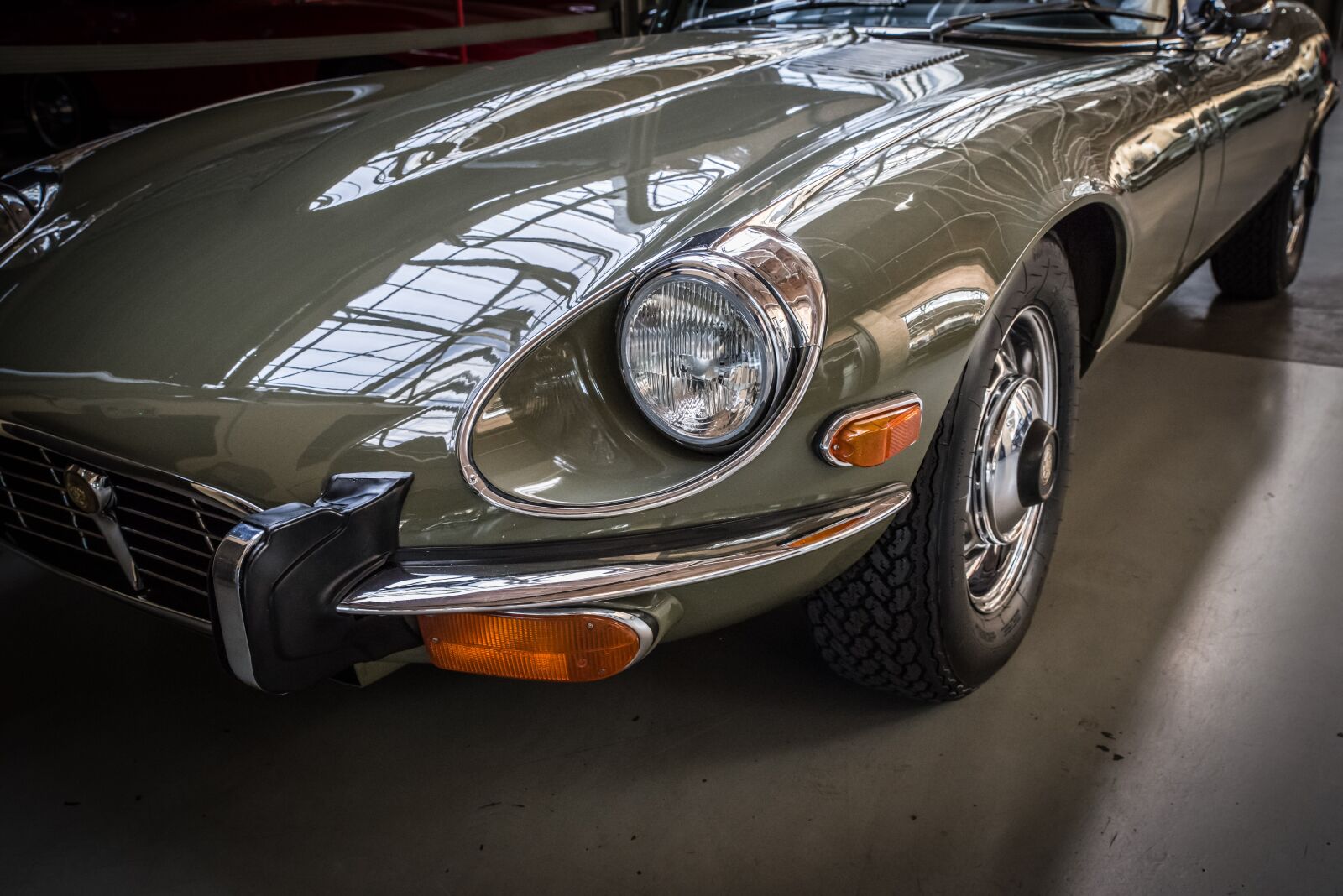 Pentax K-1 Mark II sample photo. Jaguar, e type, auto photography