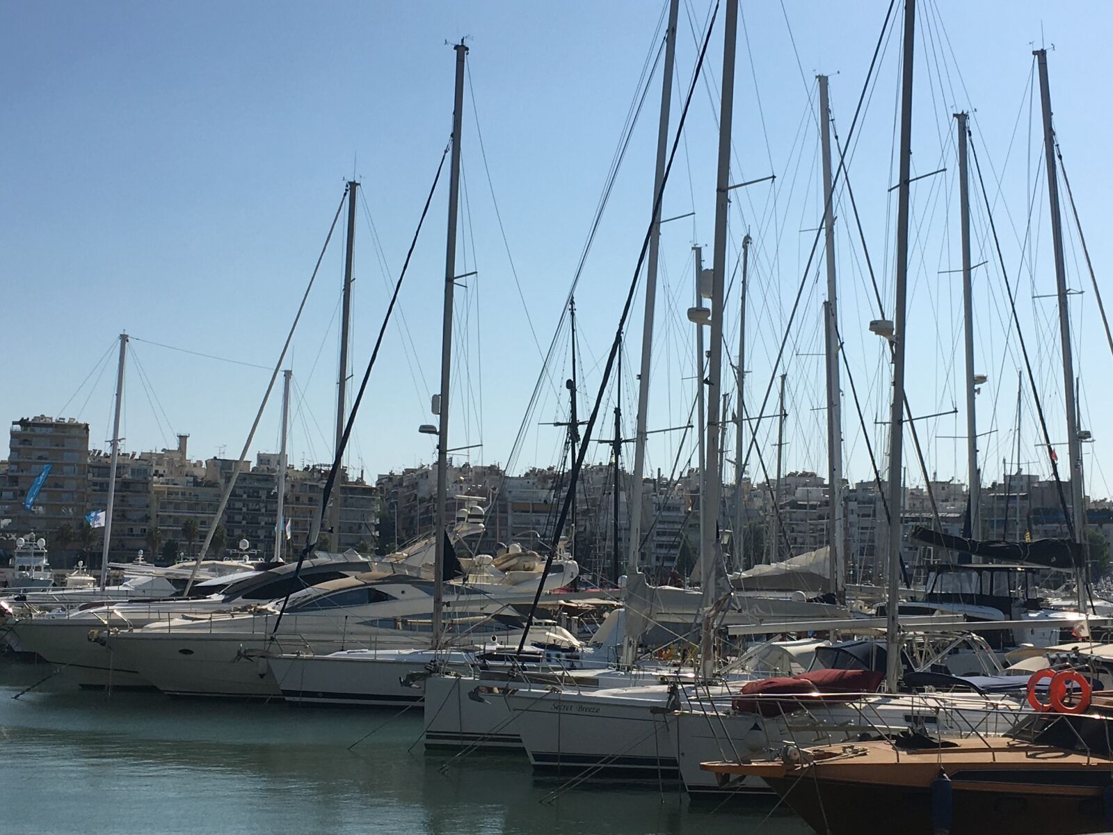 iPhone 6s back camera 4.15mm f/2.2 sample photo. Marina, boat, sea photography