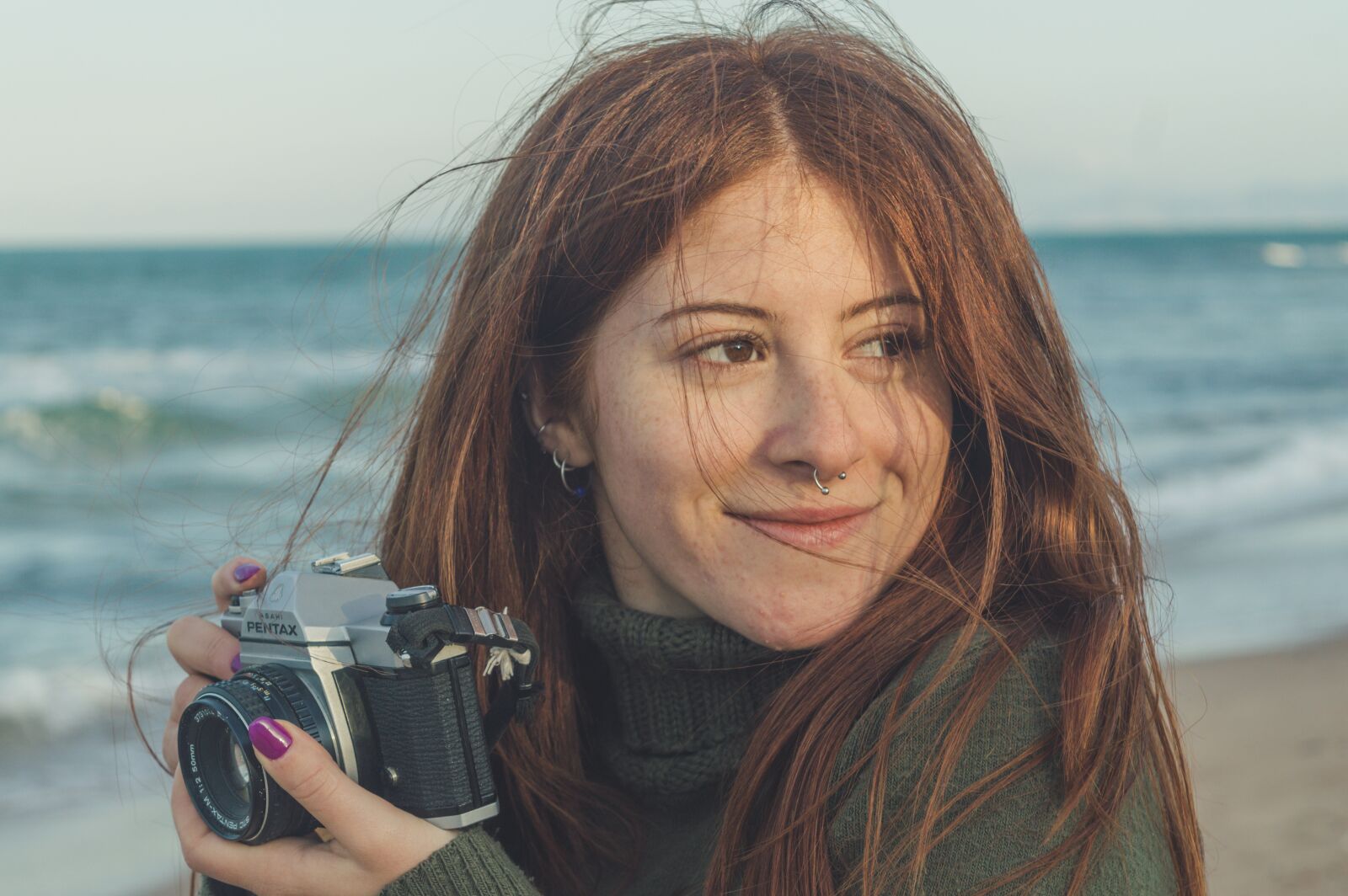 Nikon D3200 sample photo. Redhead, smile, girl photography