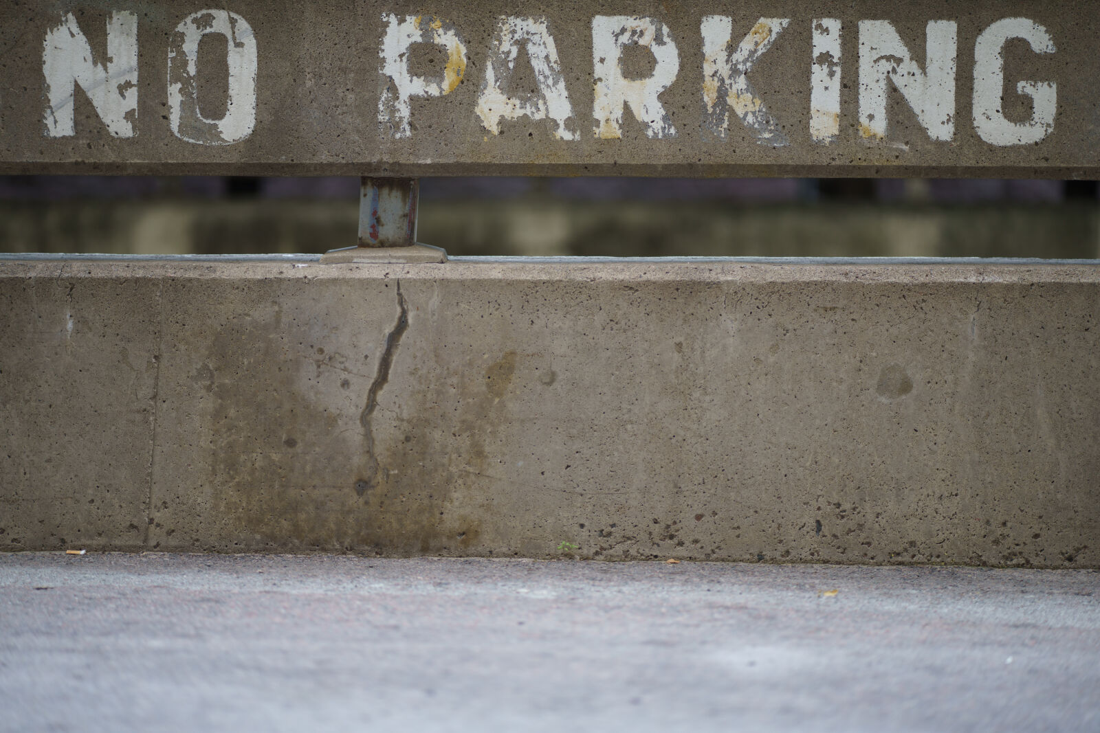 Sony a7R IV sample photo. No parking concrete photography