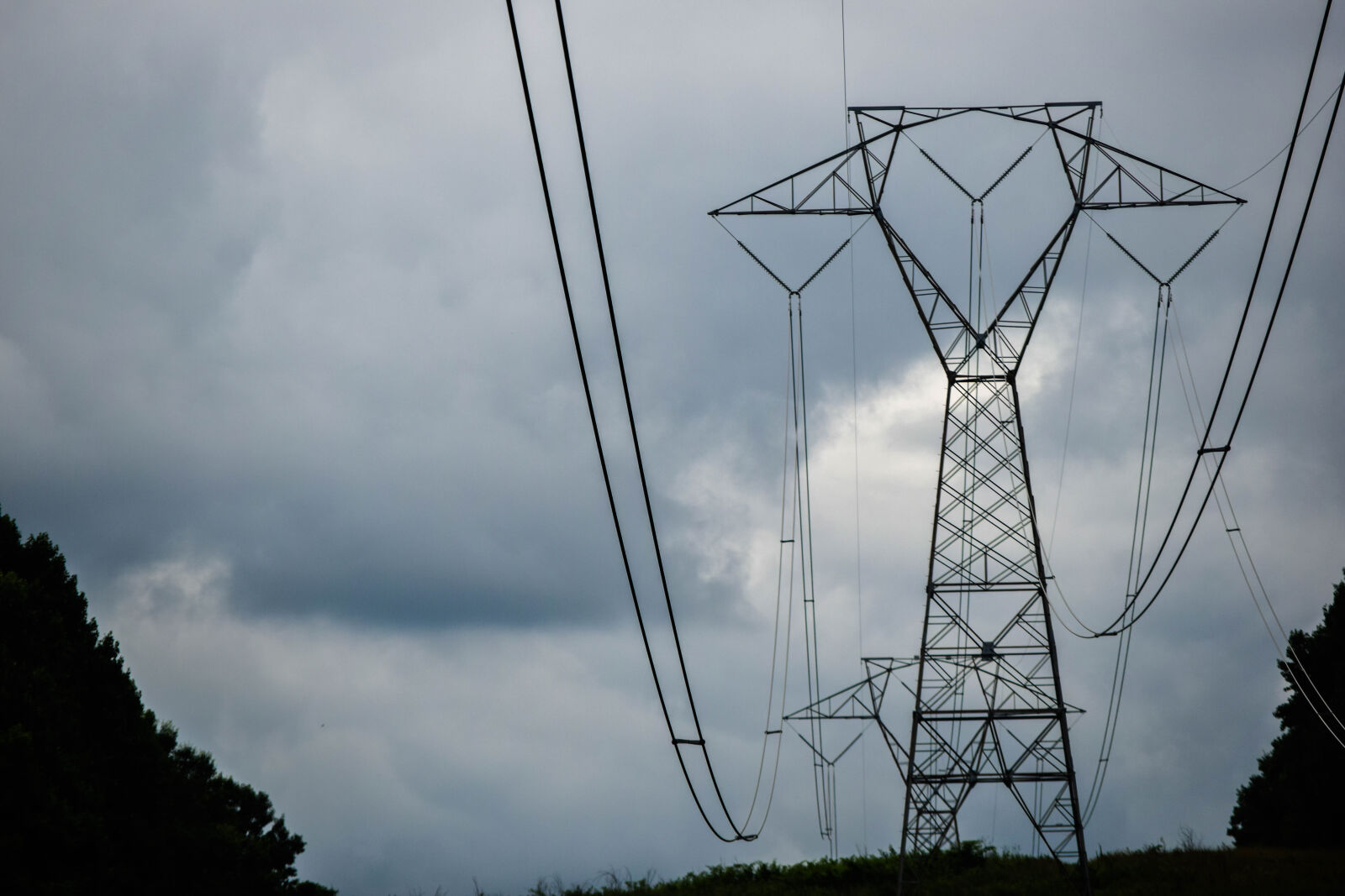 Nikon D3300 sample photo. Clouds, power, lines photography