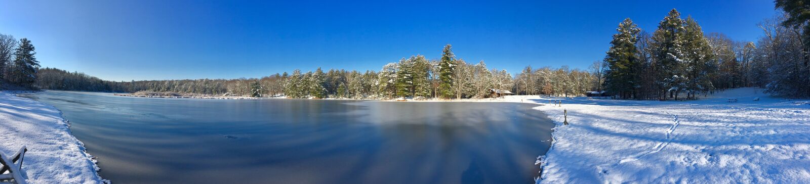 Apple iPhone 6s sample photo. Lake, winter, snow photography