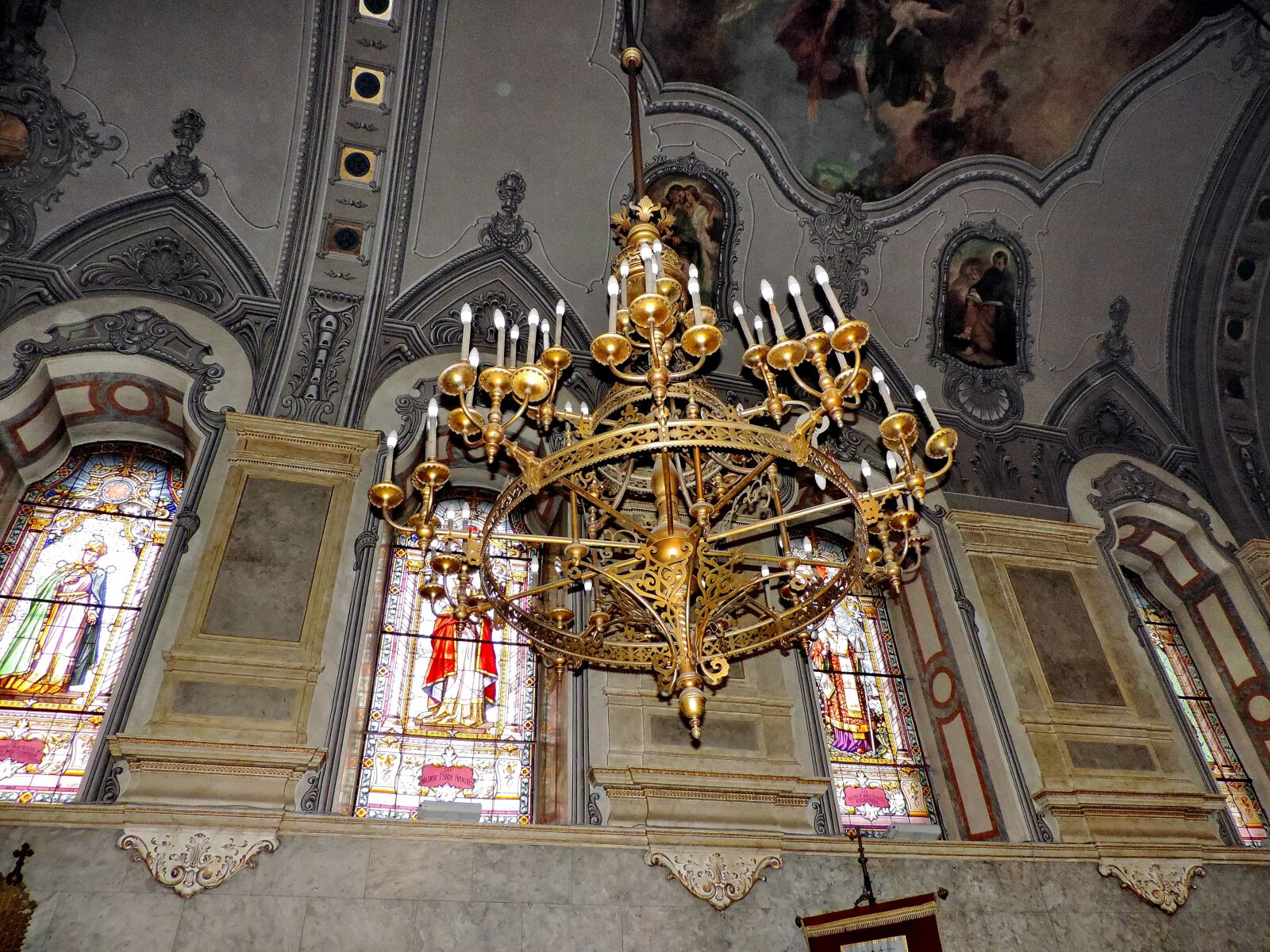 Nikon Coolpix P520 sample photo. Chandelier, handmade, orthodox, altar photography