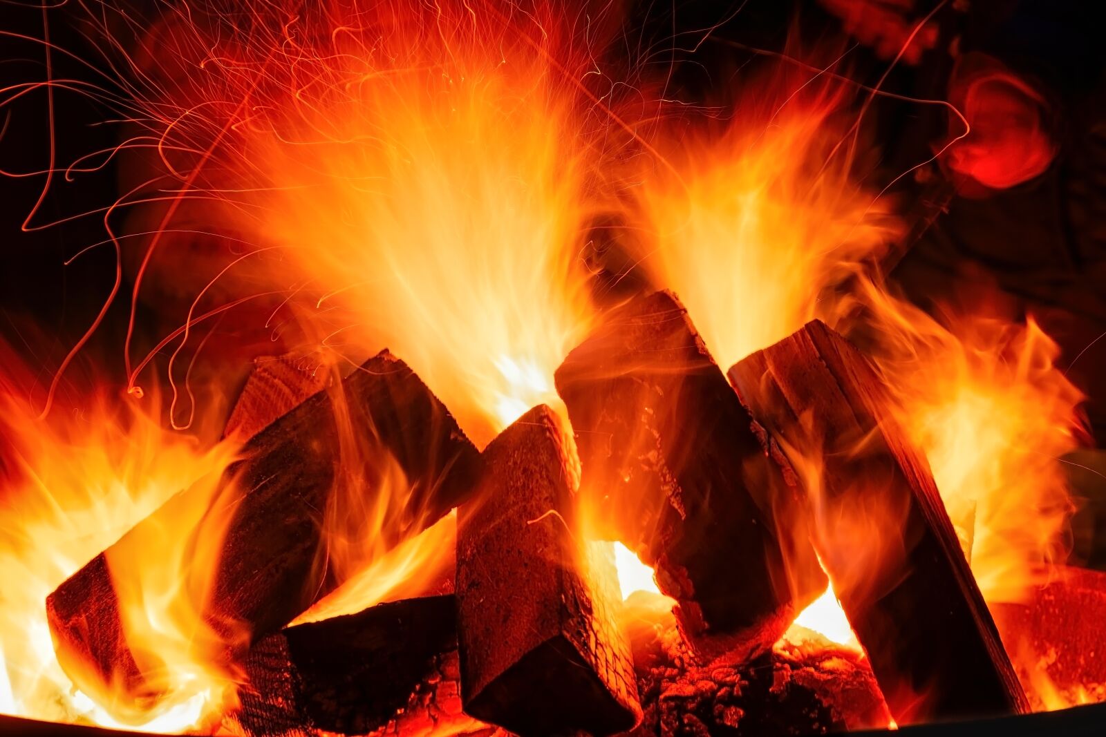 Nikon D3300 sample photo. Open fire, fire, embers photography