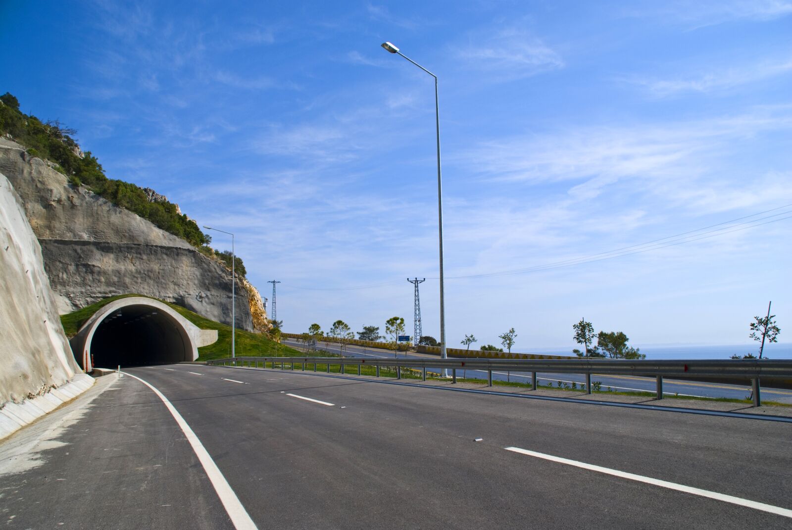 Nikon D60 sample photo. Tunnel, road, mountain photography