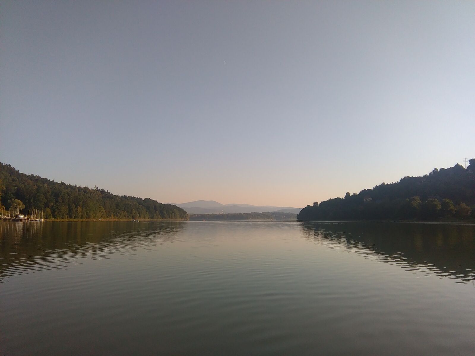 HTC DESIRE 620 sample photo. Lake, cove, sunset photography