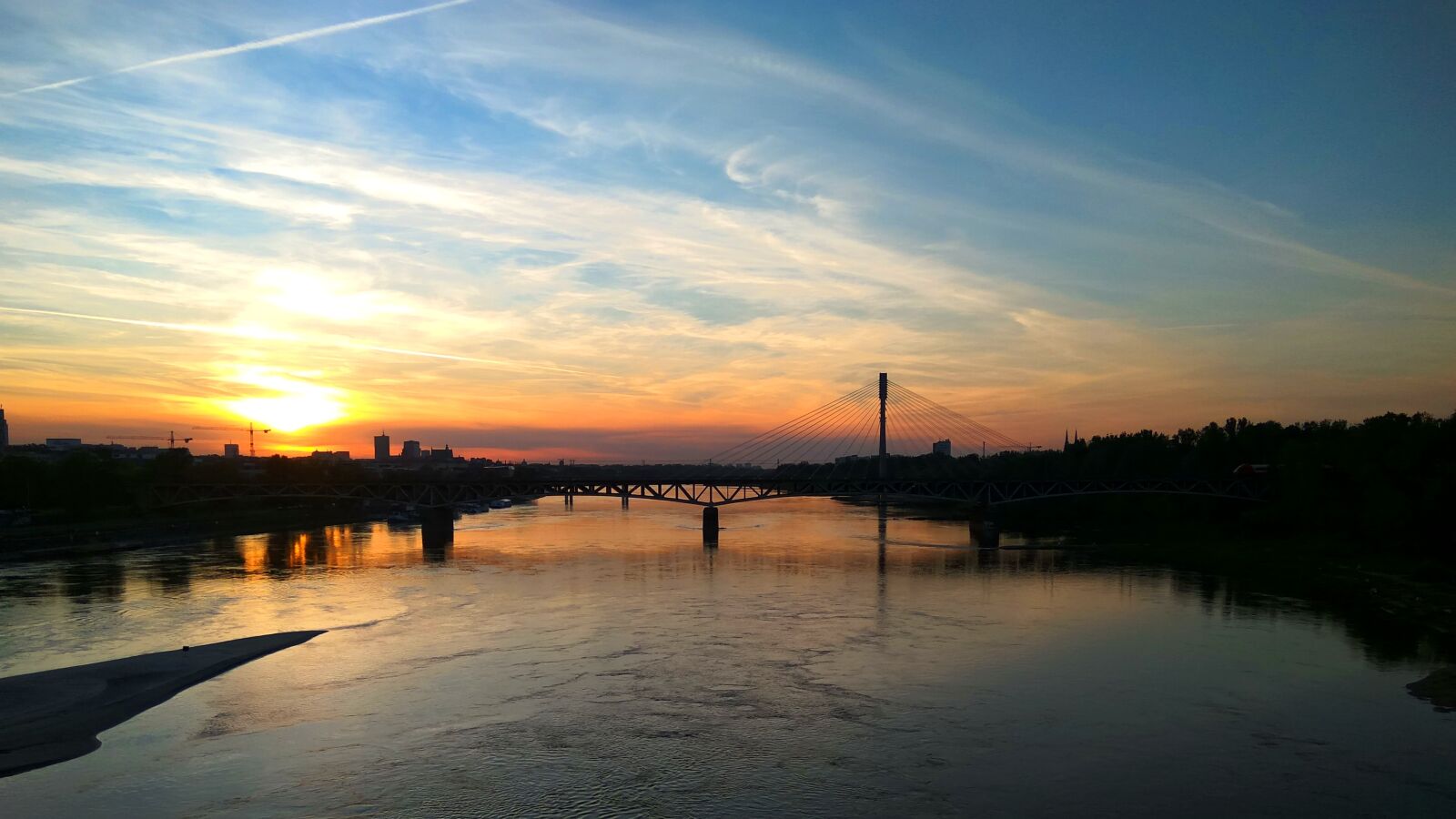 Xiaomi Redmi Note3 sample photo. Landscape, bridge, warsaw photography