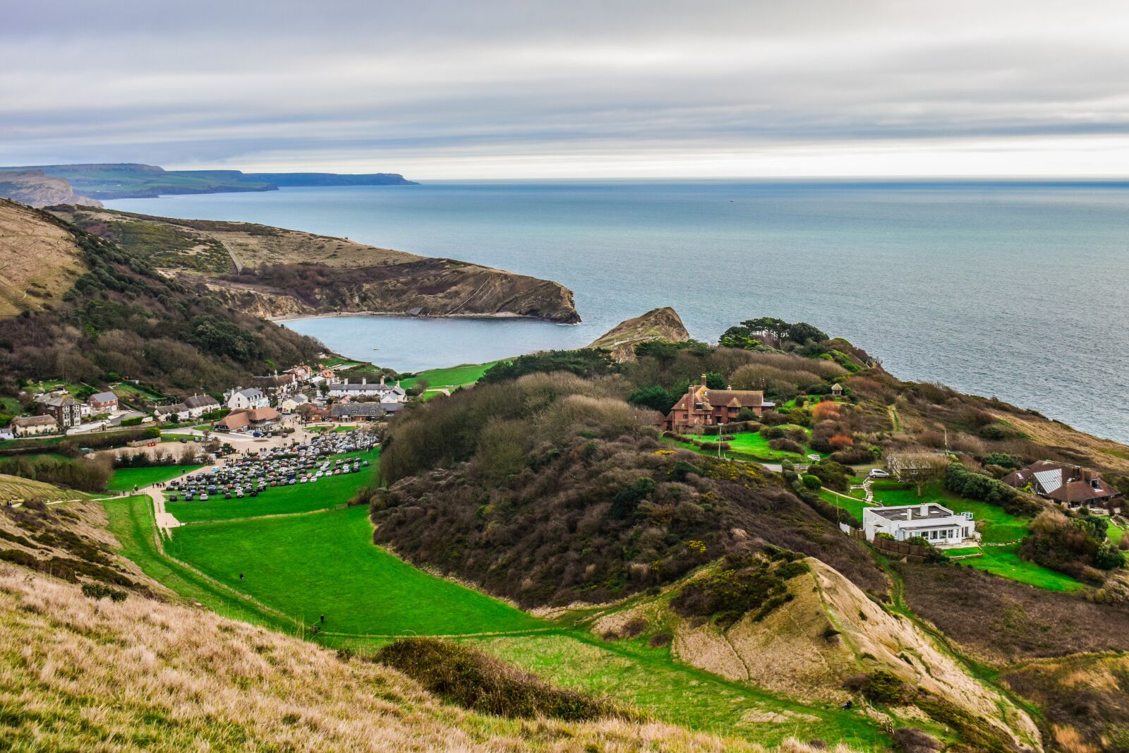 Nikon D3300 sample photo. Lulworth cove, landscape, village photography