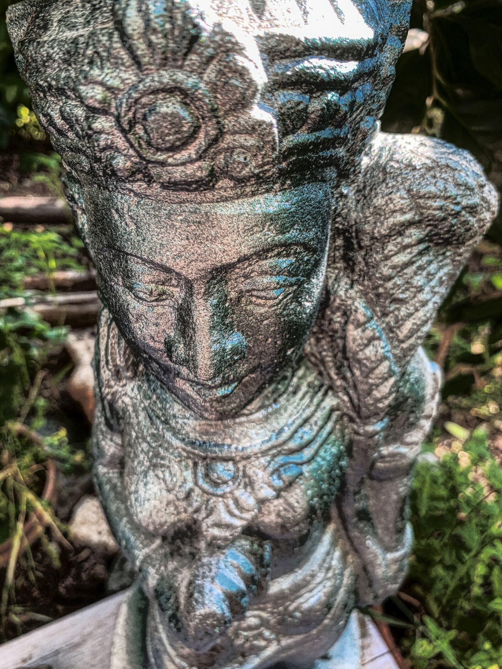 Apple iPhone XR sample photo. Statue, yoga, buddhism photography