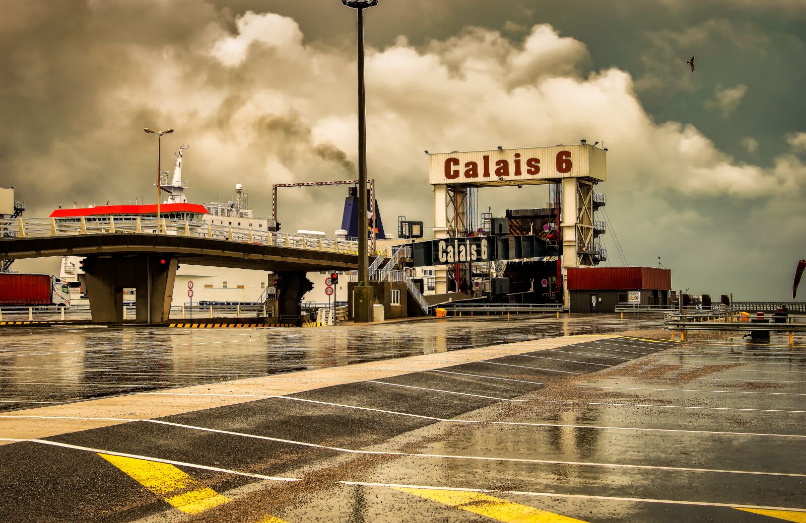Nikon D3200 sample photo. Calais, port, road photography