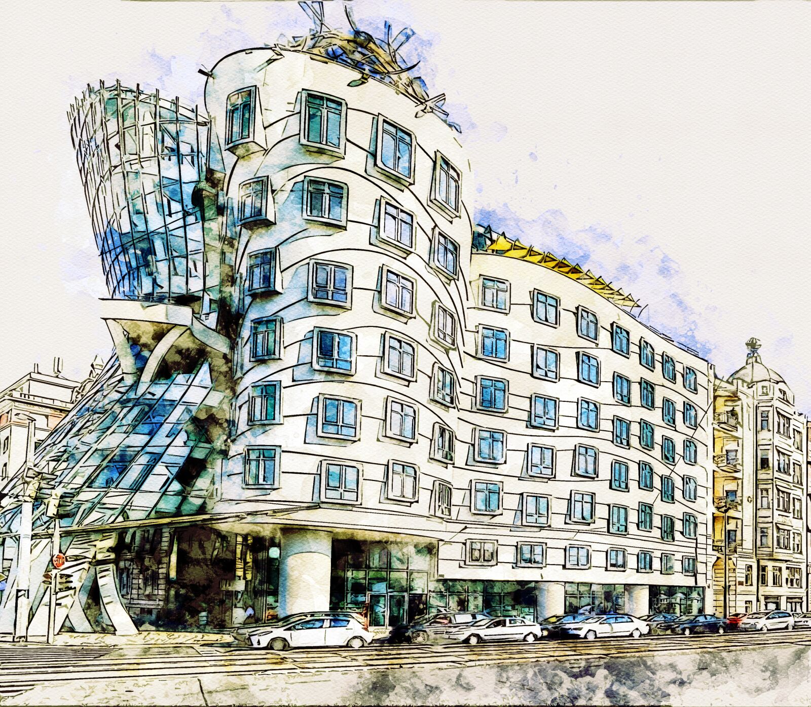 Nikon D5100 sample photo. Building, the dancing house photography