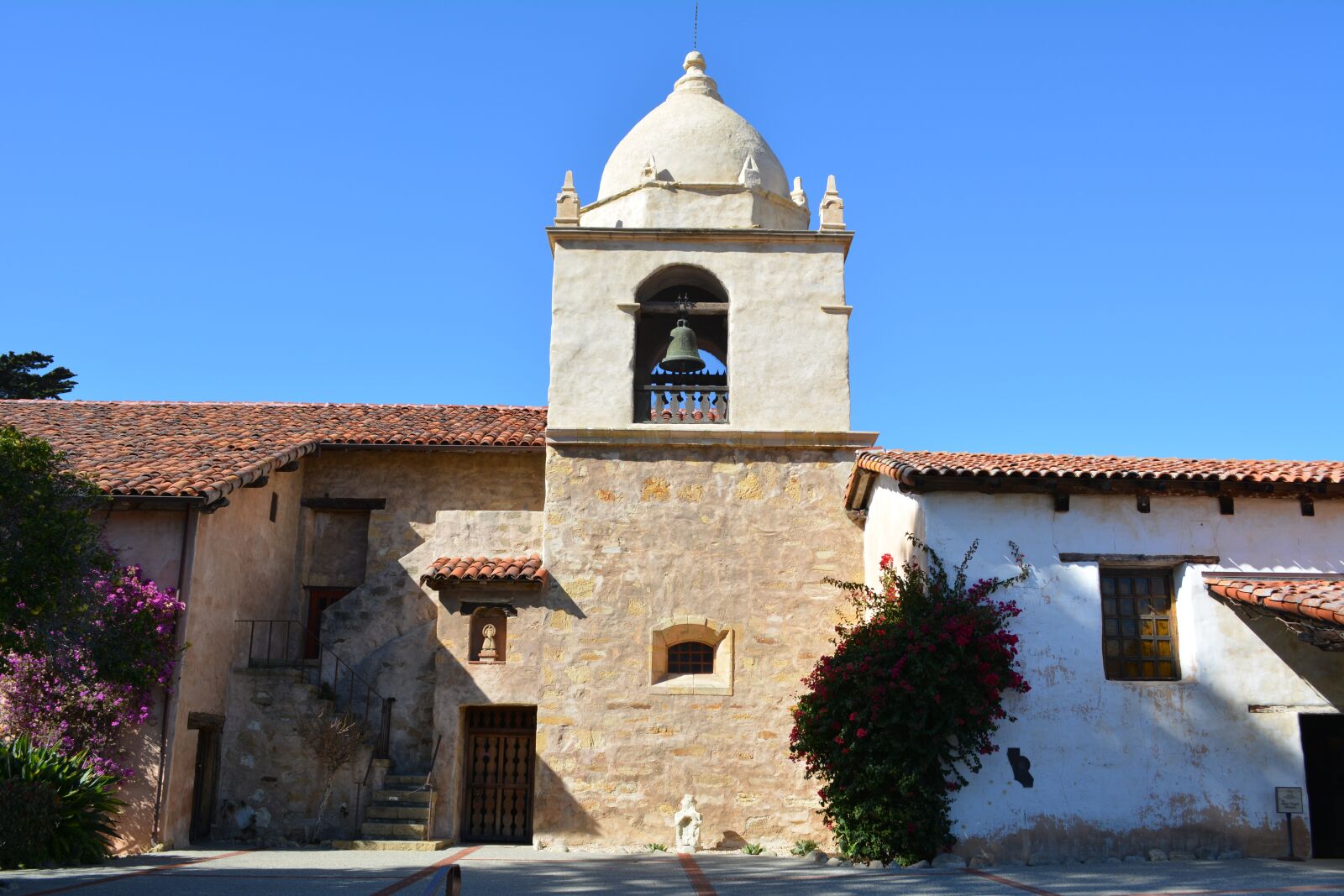 Nikon D5200 sample photo. Carmel mission, inside, tower photography