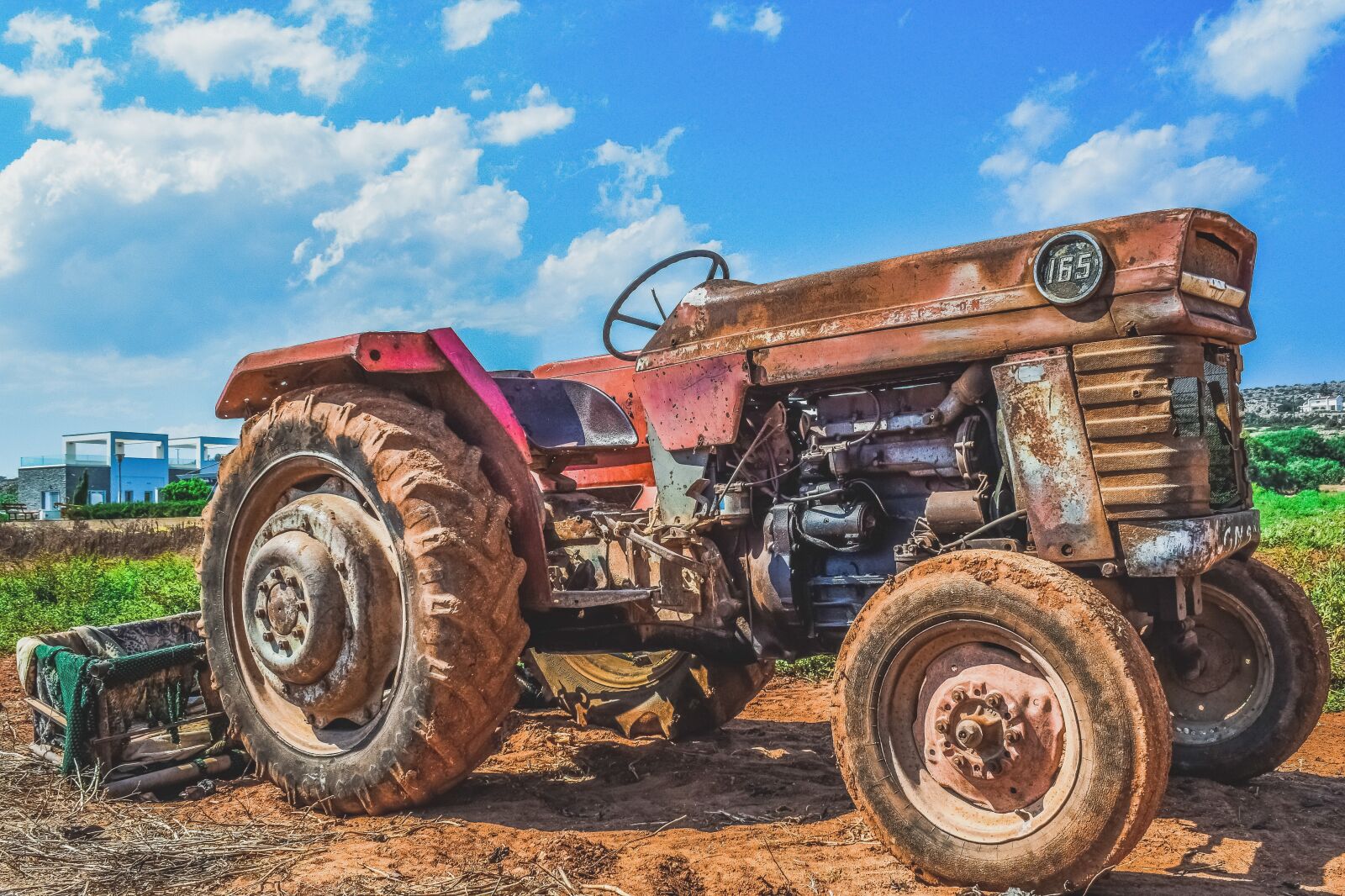 Nikon D3300 sample photo. Tractor, old, rusty photography