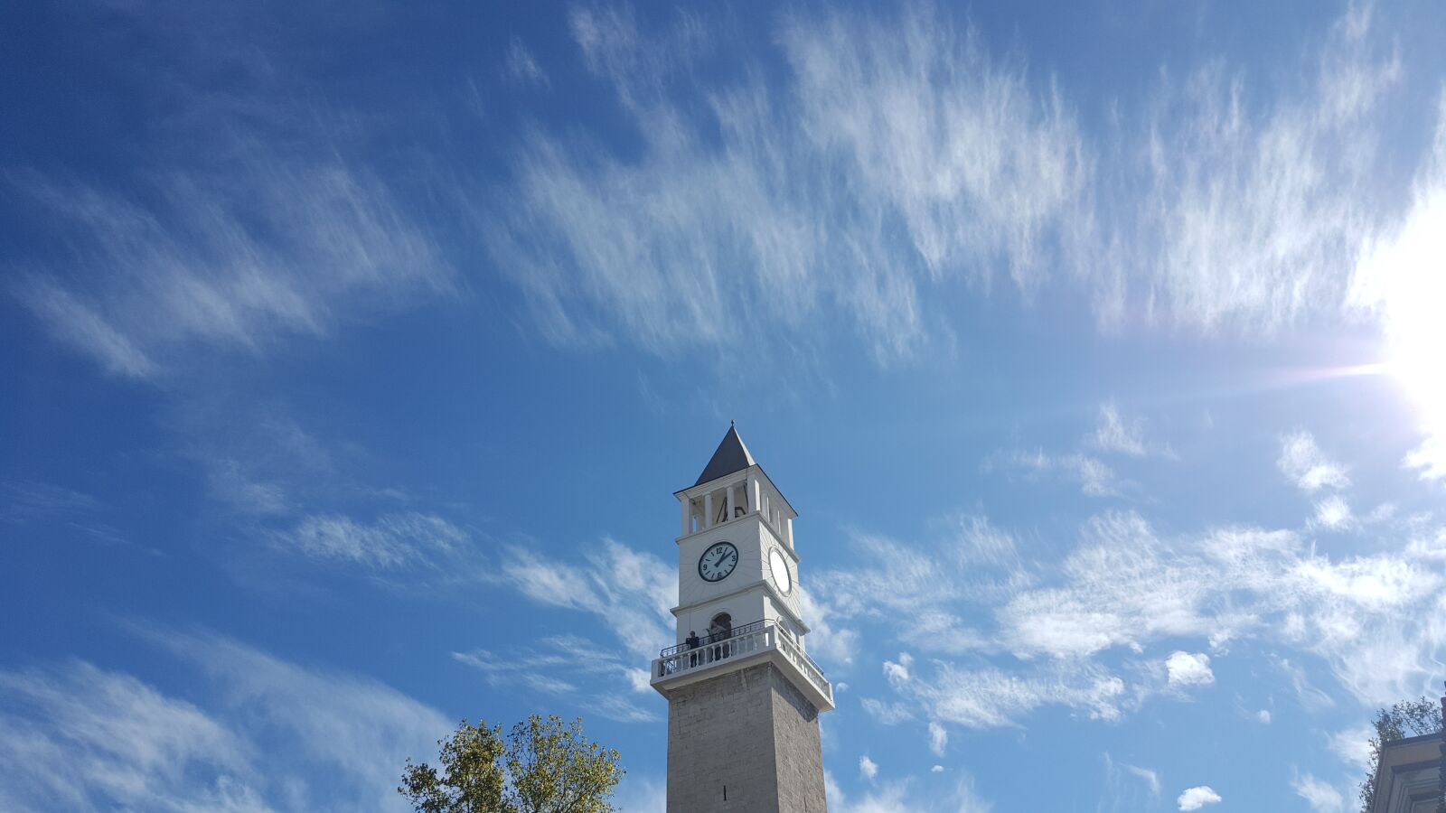 Samsung Galaxy Note5 sample photo. Clock tower, tirane, city photography