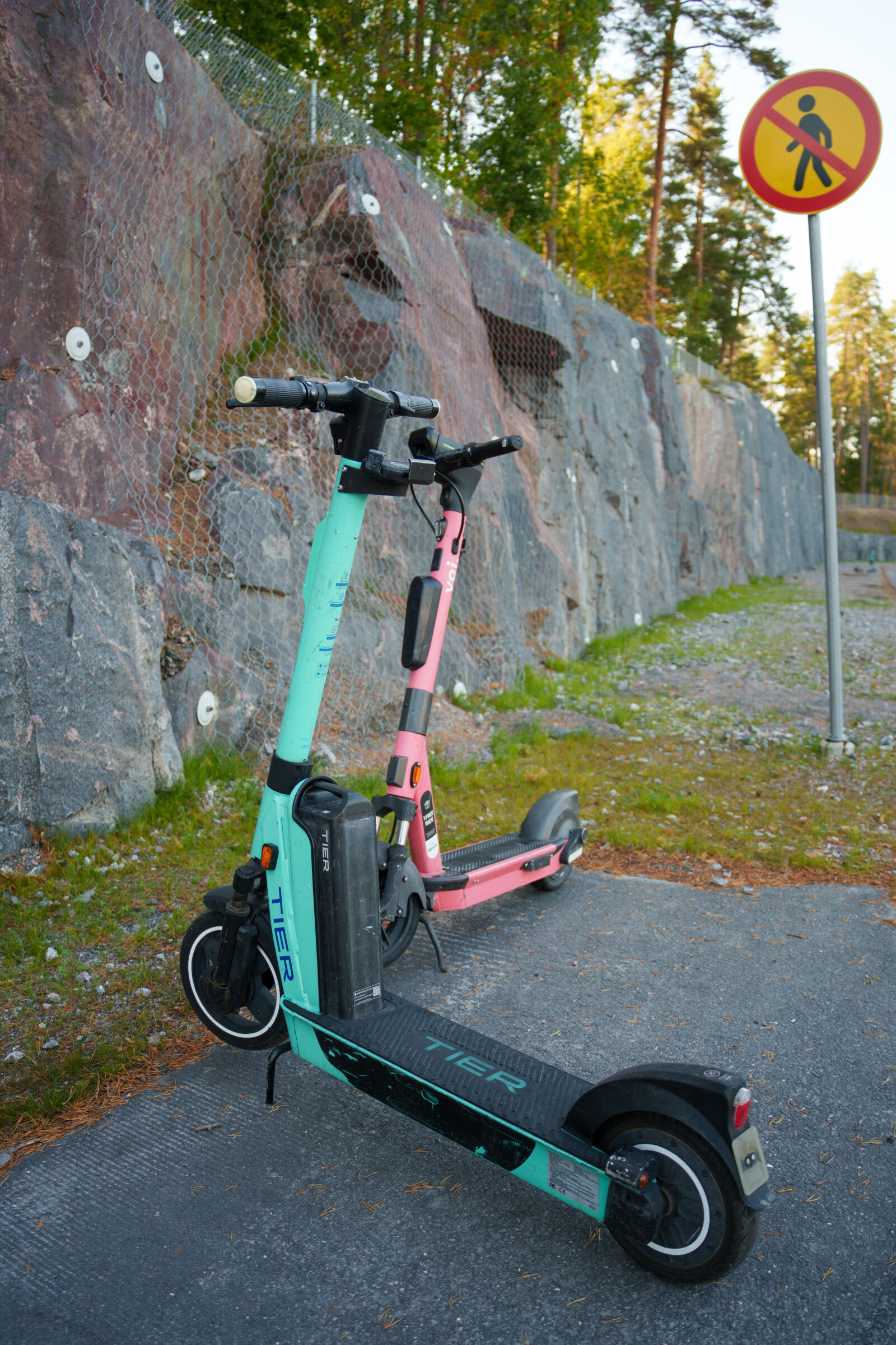 Sony a7R V sample photo. Wide view scooter parking photography