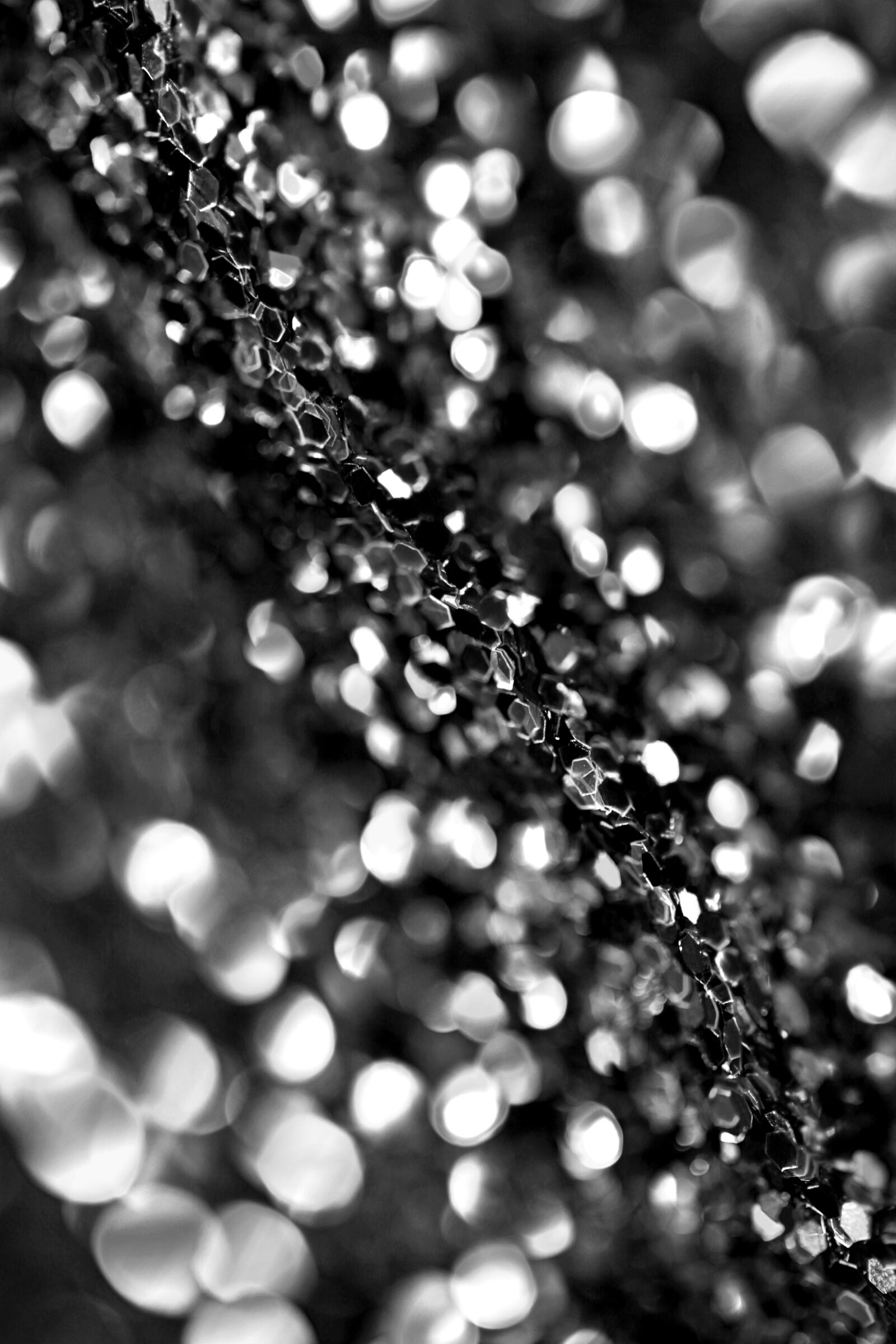 Canon EOS 5D Mark II sample photo. Silver, abstract, glitter photography