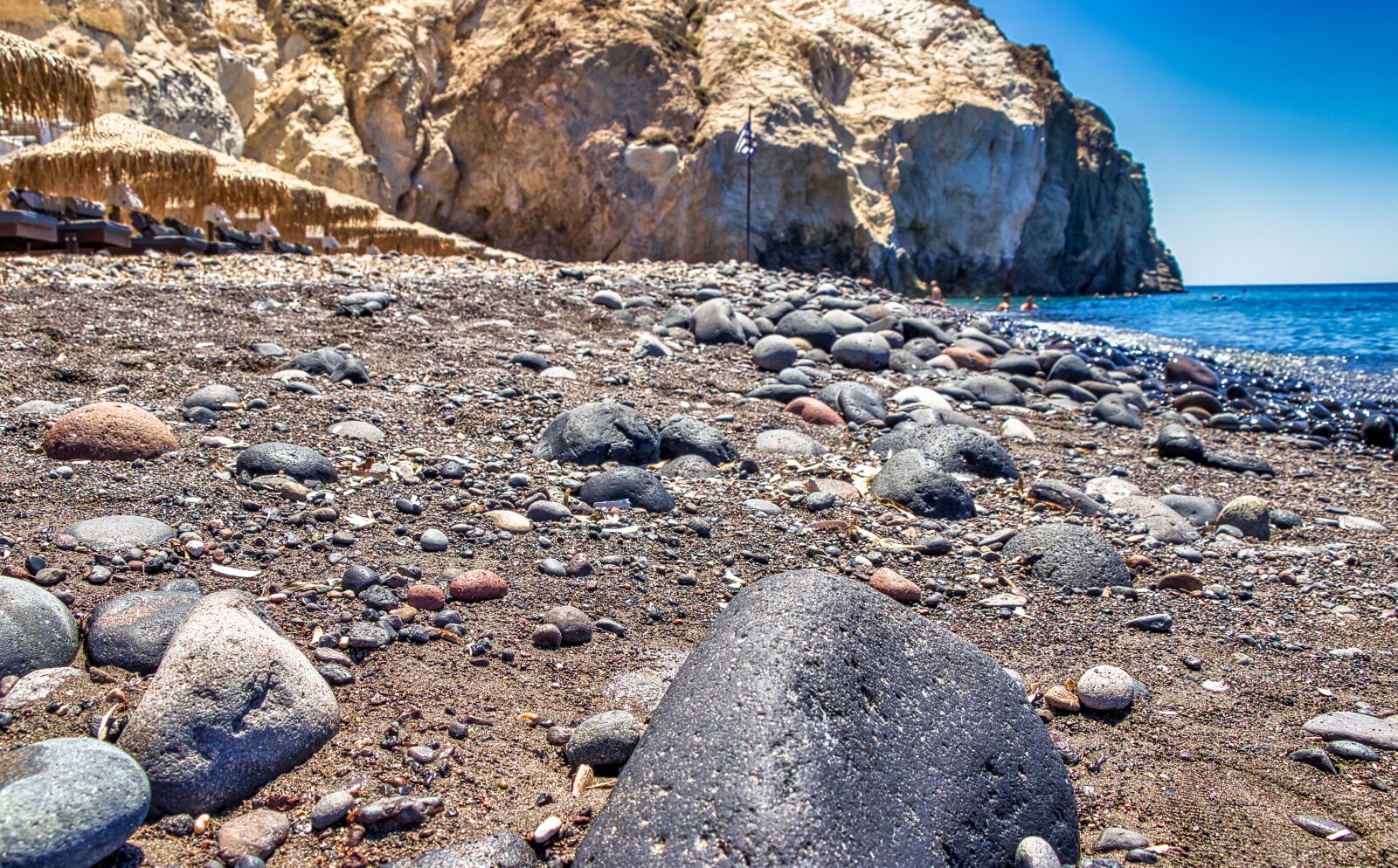 Canon EOS 80D sample photo. Santorini, beach, greece photography