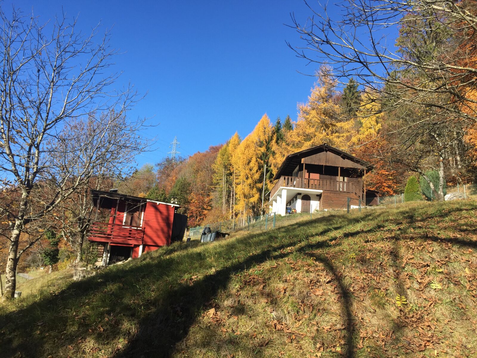 iPhone 6 back camera 4.15mm f/2.2 sample photo. Switzerland, landscape, cabin photography