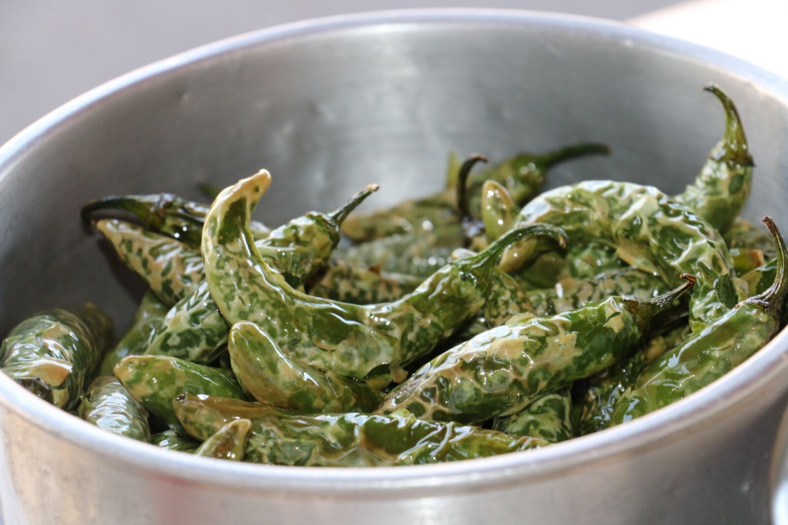 Canon EOS 70D sample photo. Chiles, green, fried photography
